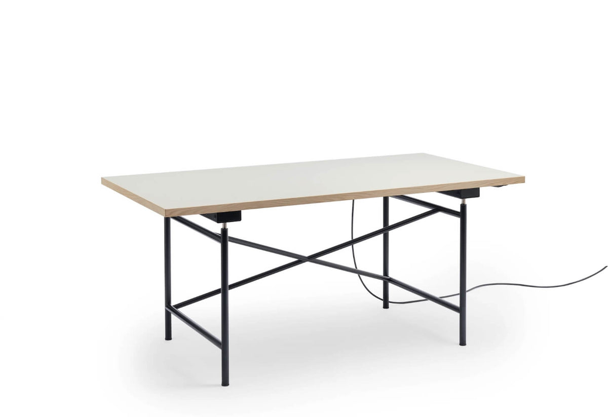 Richard Lampert Eiermann 1E Tim Schütze Black (RAL 9005) Smoked oak, brushed white raw effect