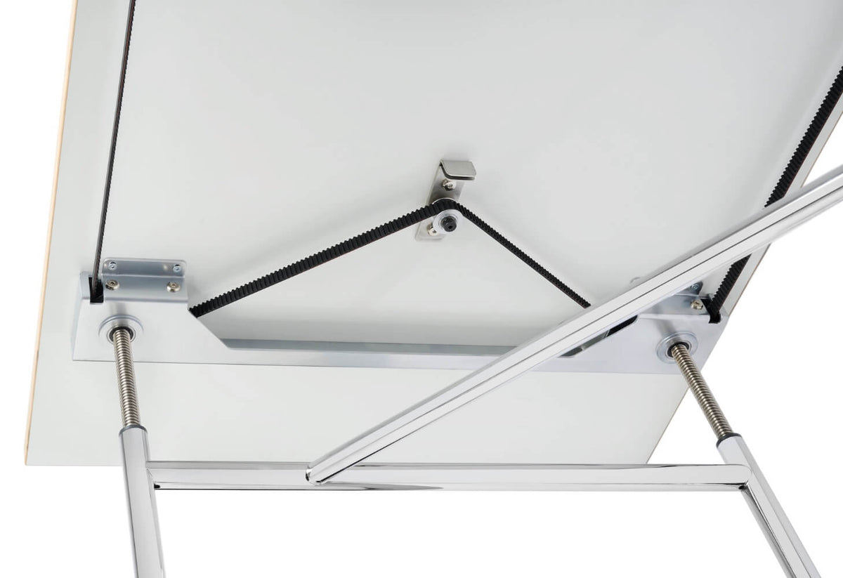 Richard Lampert Eiermann 1M Tim Schütze Chrome smoked oak, brushed white raw effect