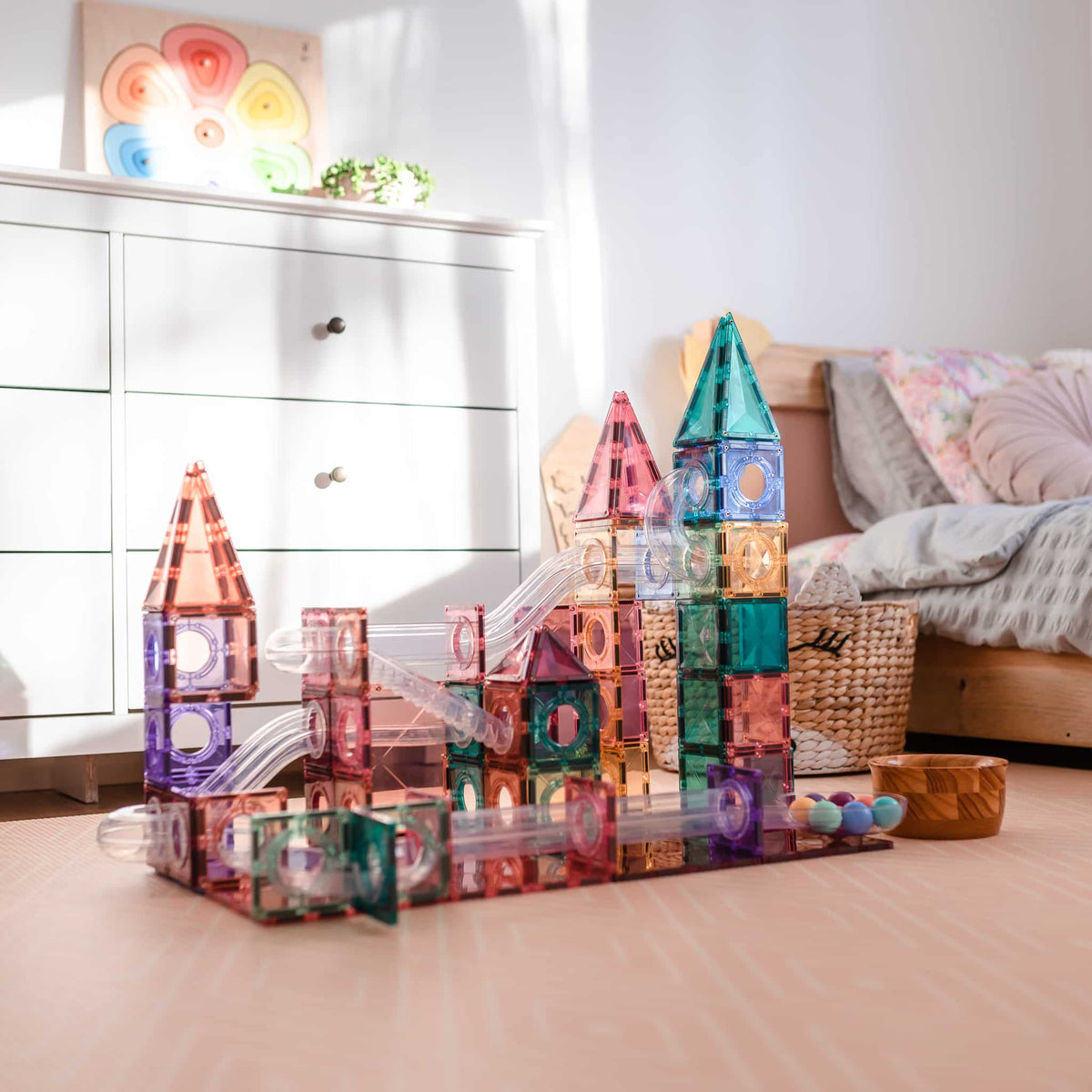 Connetix 106 pieces Pastel Ball Run Pack