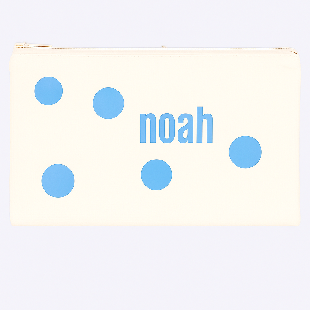 Francis Ebet toiletry bag dots blue