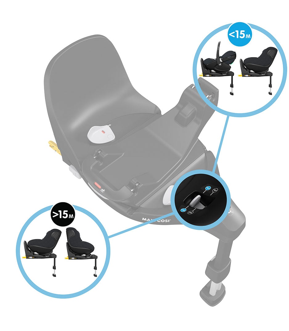 Seggiolino auto Maxi-Cosi Pebble 360 Pro² con base ISOFIX Twillic Truffle - Immagine 24