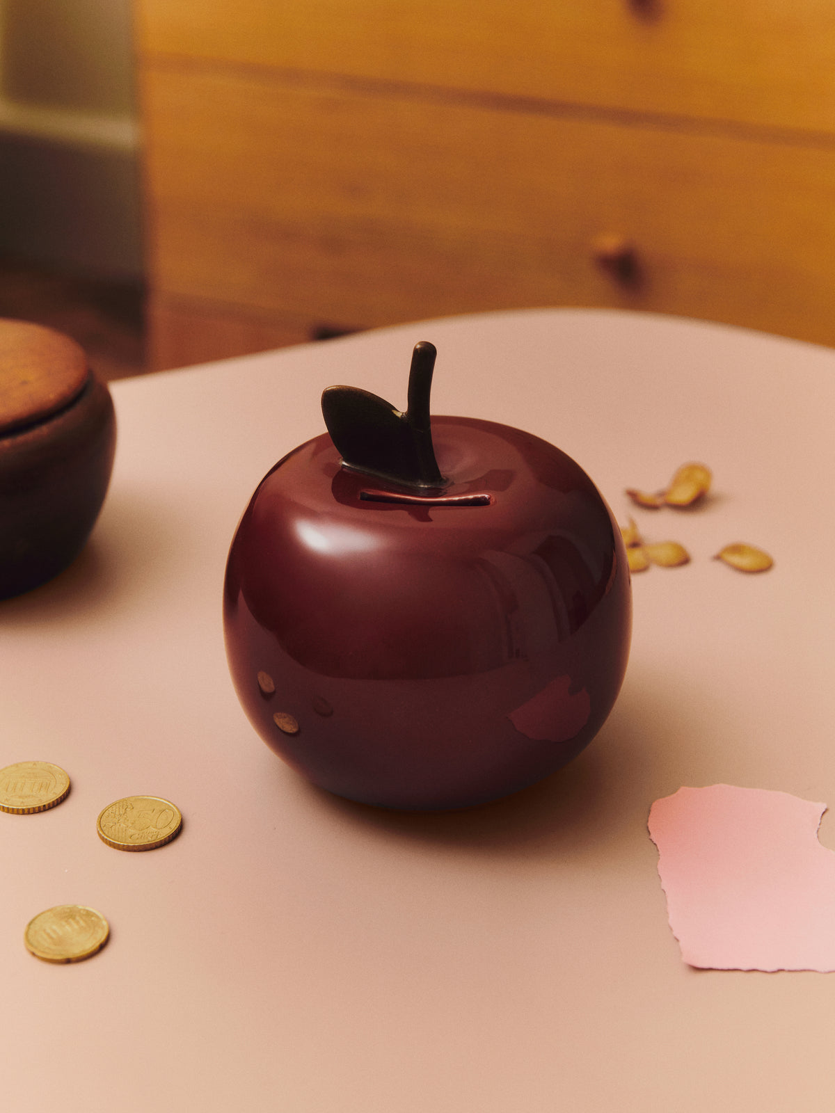 Ferm Living Apple Money Box - Deep Red