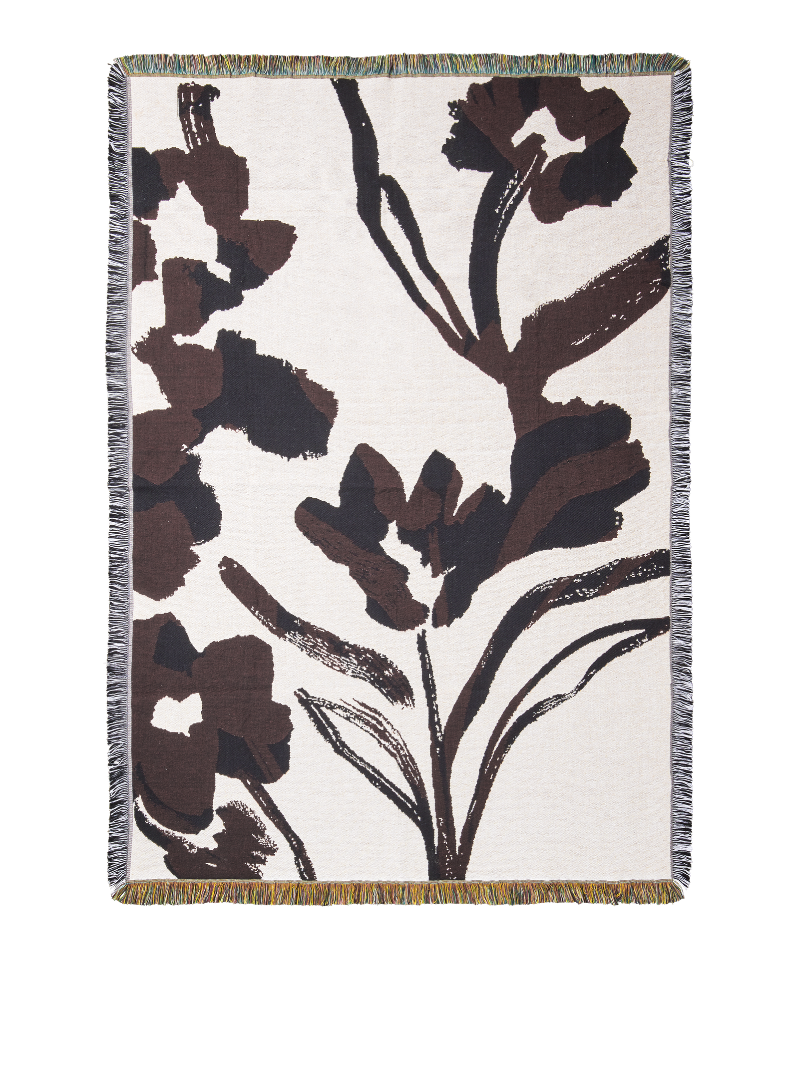 Ferm Living Cilla Tapestry Decke - Off-white/Dark Grape