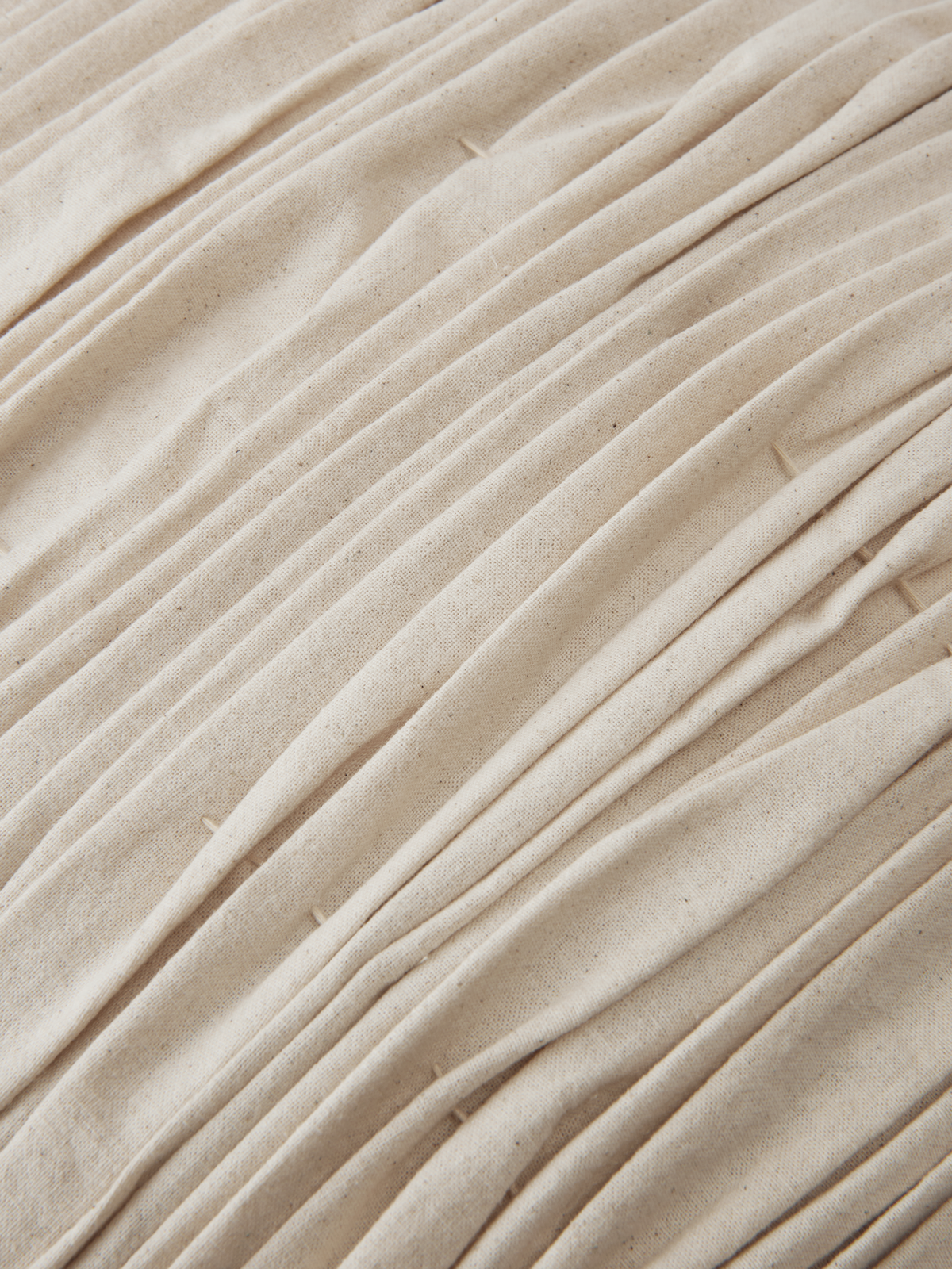 Ferm Living Falda Smocked Bolster Coussin - Undyed