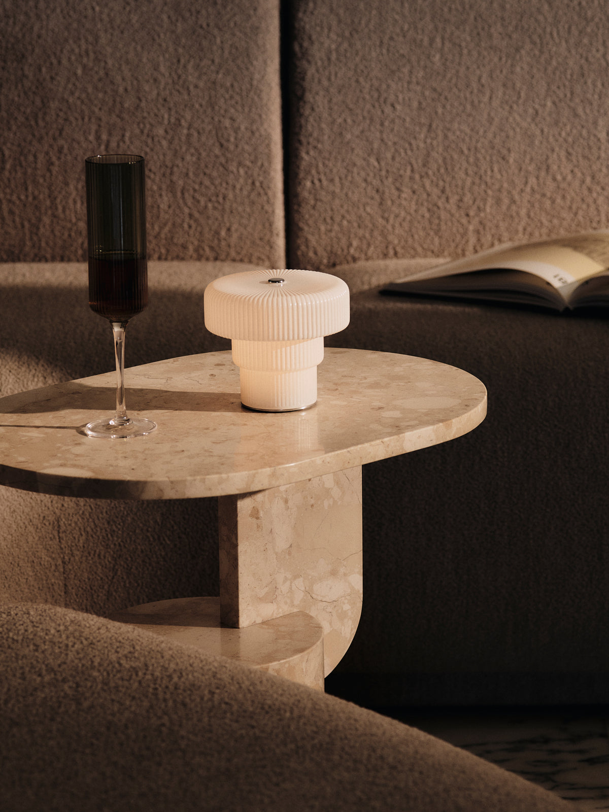 Ferm Living Ripple Lampe Portable - H10 - Blanc