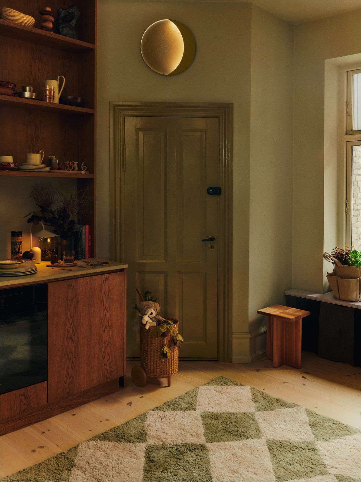 Tappeto Ferm Living Tilt - 140 x 200 - Verde olmo