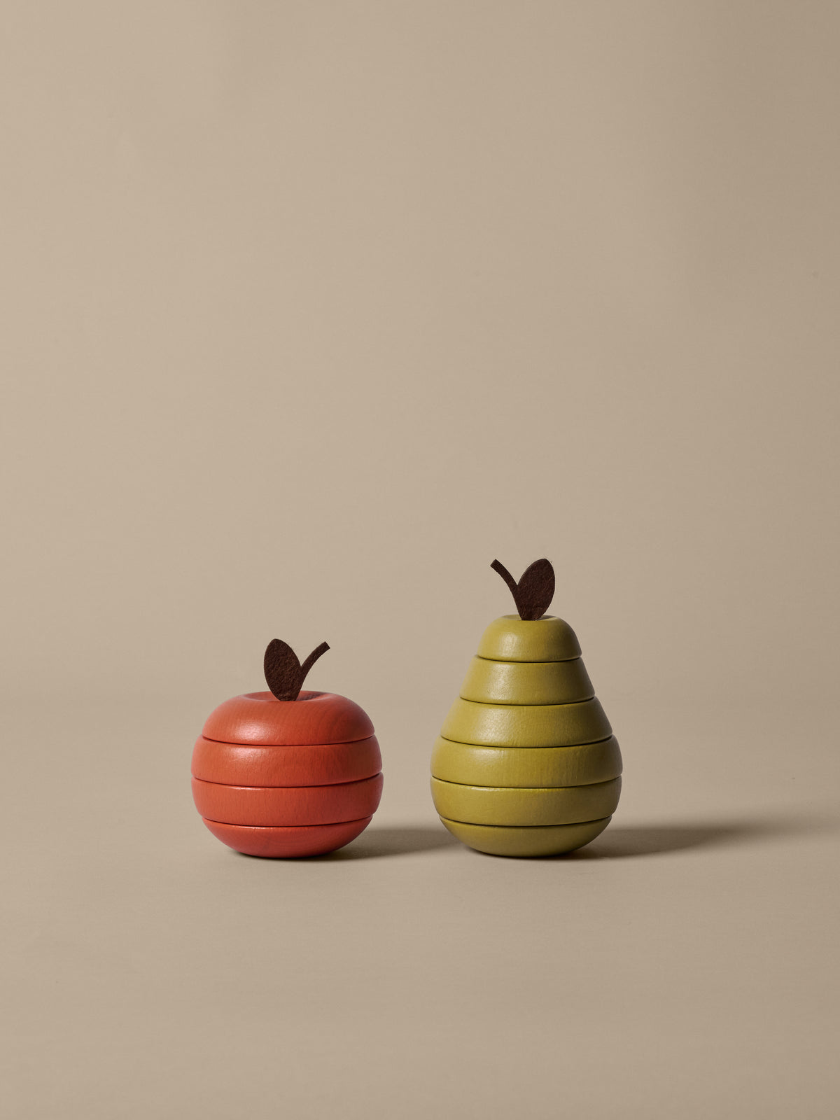Ferm Living Stacking Apple and Pear - Set of 2 - Multi