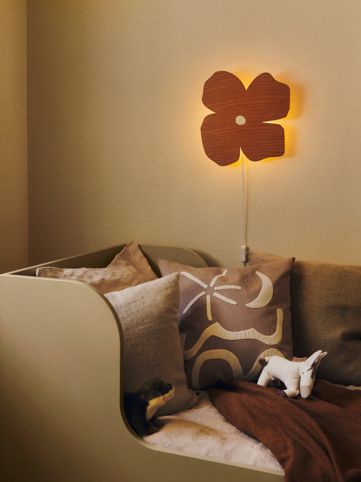Ferm Living Lampe Poésie - Terre brune