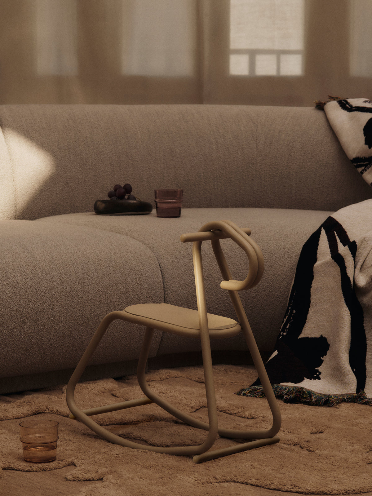 Ferm Living Lussi Cavallo a dondolo - Cashmere