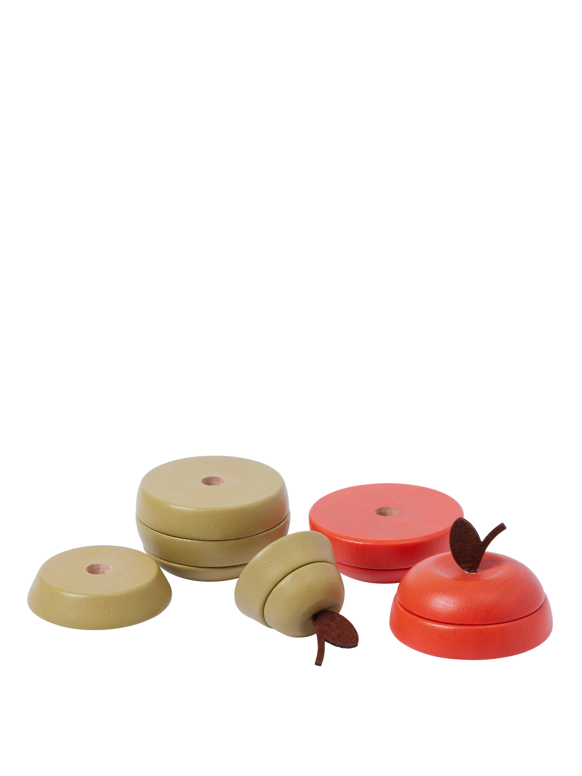 Ferm Living Stacking Apple and Pear - Set of 2 - Multi