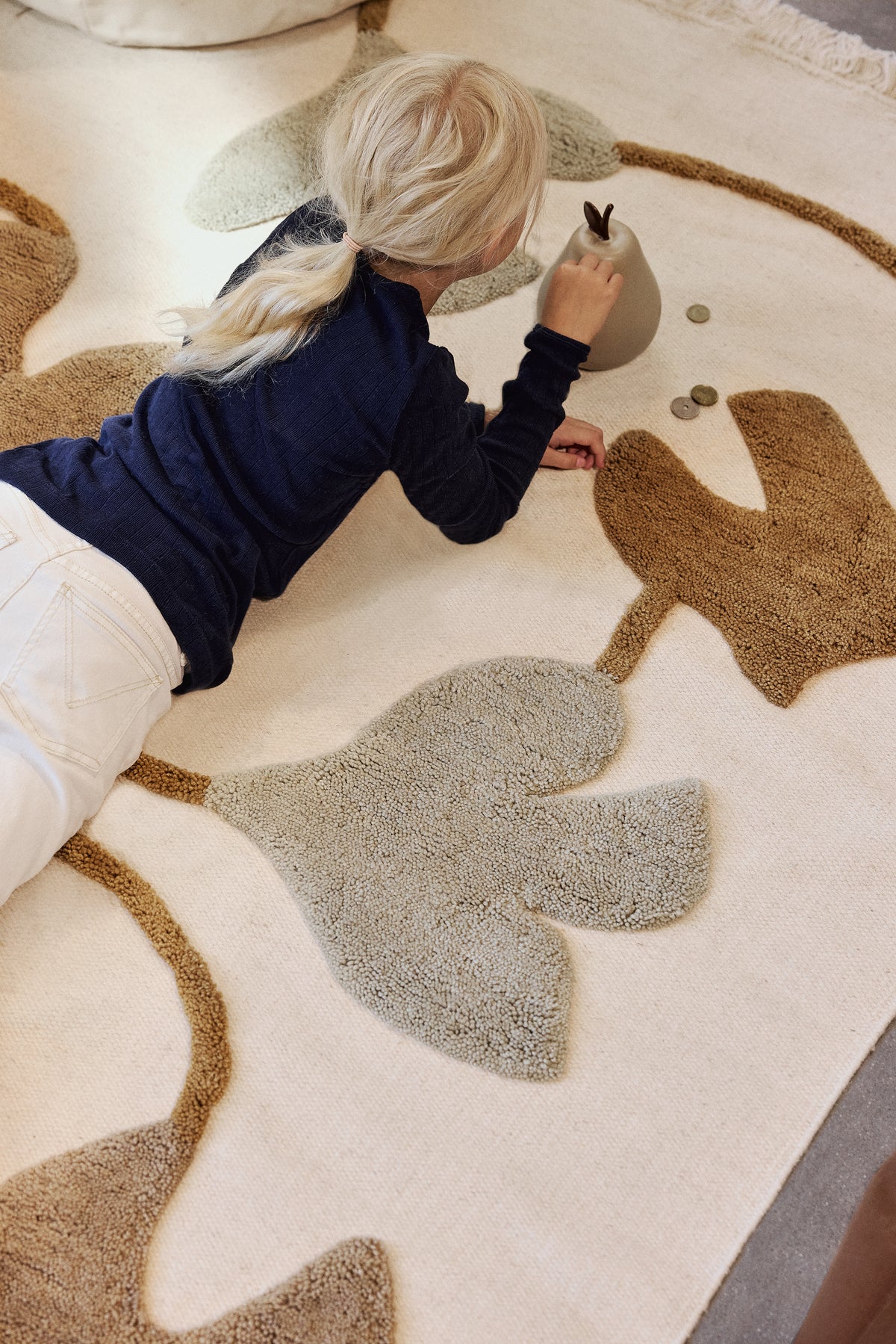 Tapis Ferm Living Swif Bird Wool - 140 x 200 - Multi