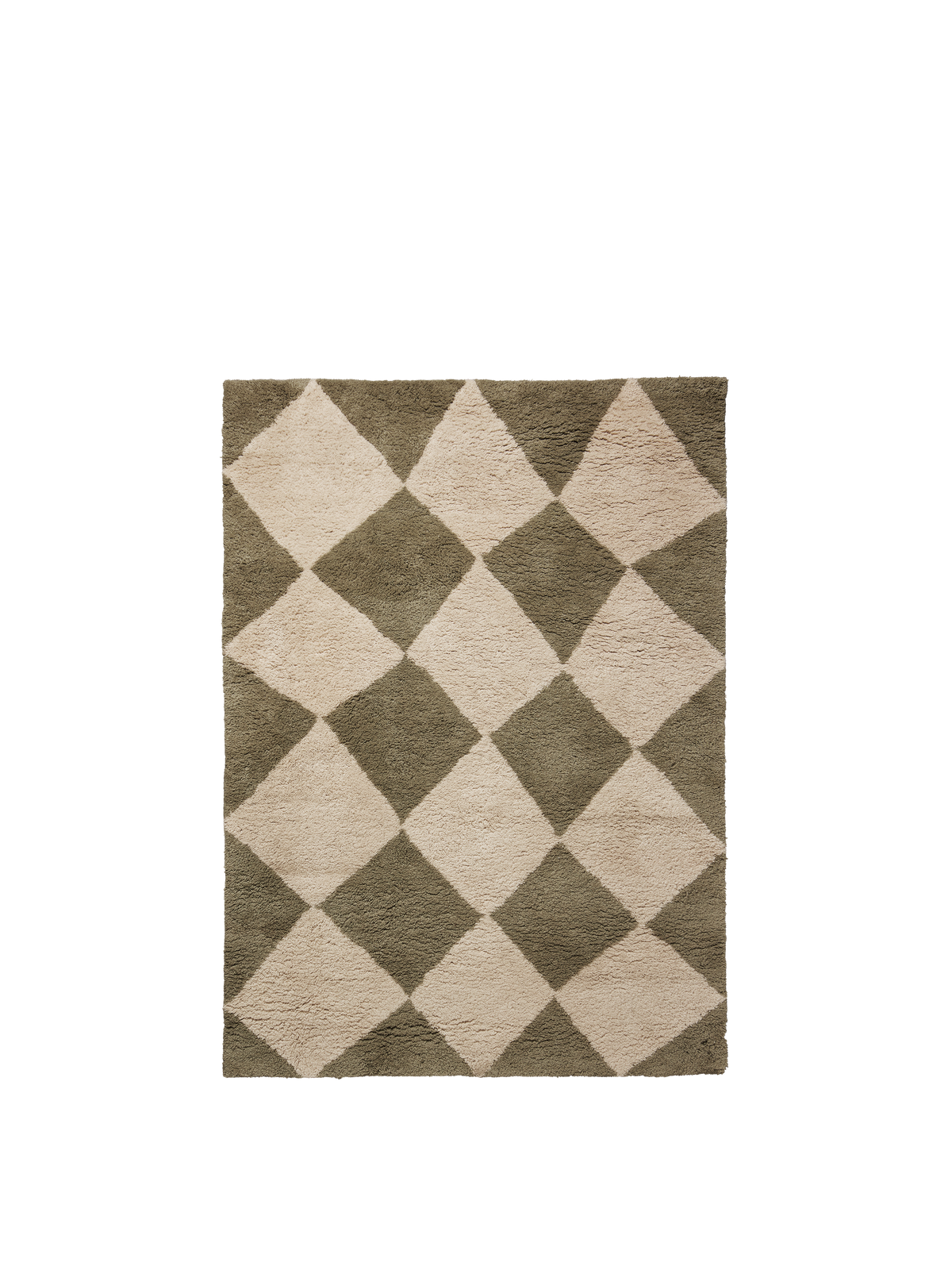 Tappeto Ferm Living Tilt - 140 x 200 - Verde olmo