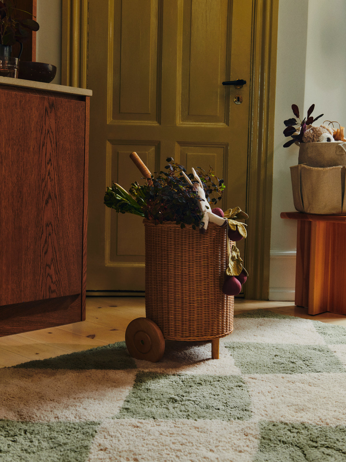 Ferm Living Hokan Textile Storage - Ø30 - Natural