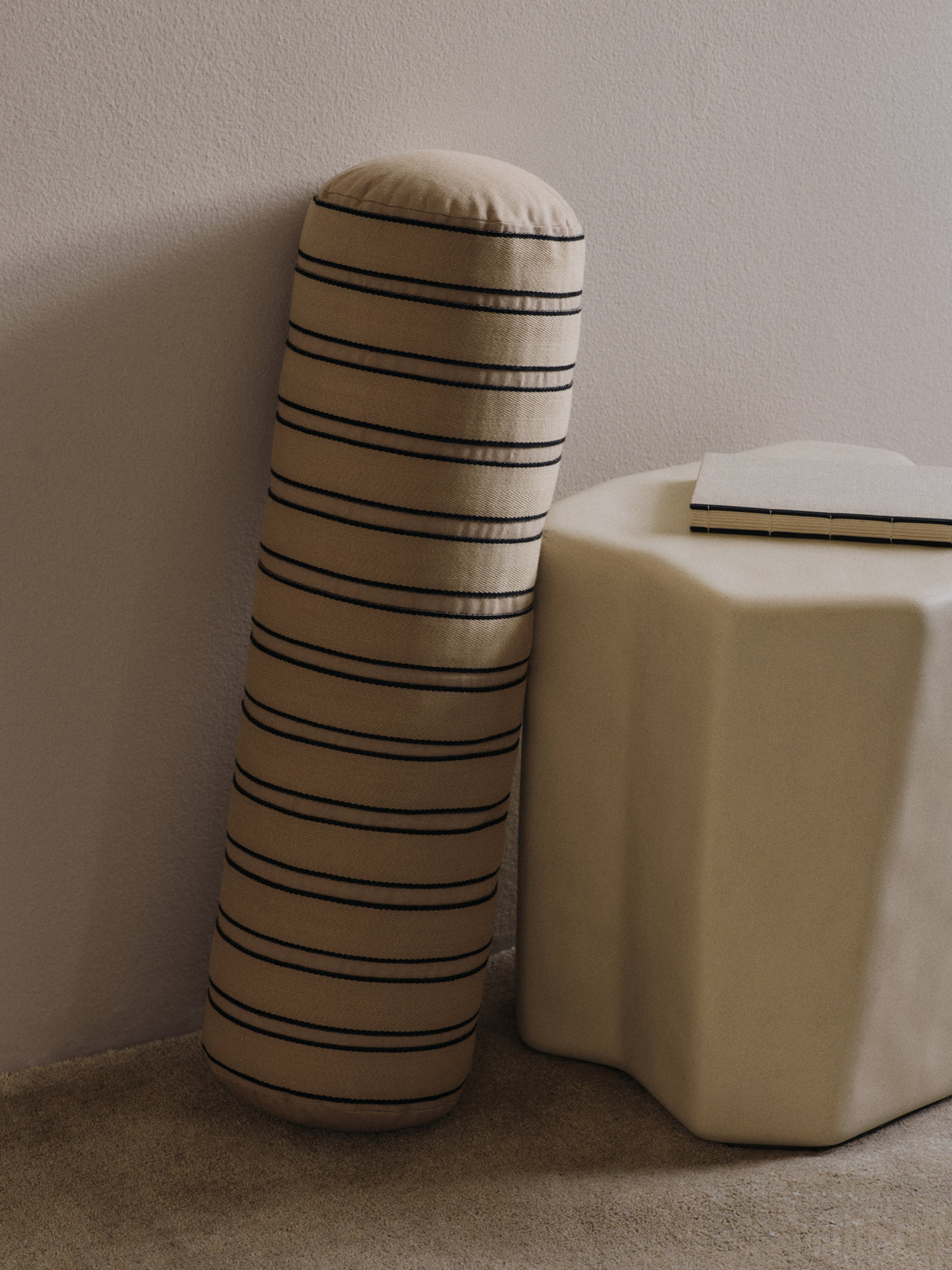 Ferm Living Twill Cuscino a cuscino - Cashmere/Nero