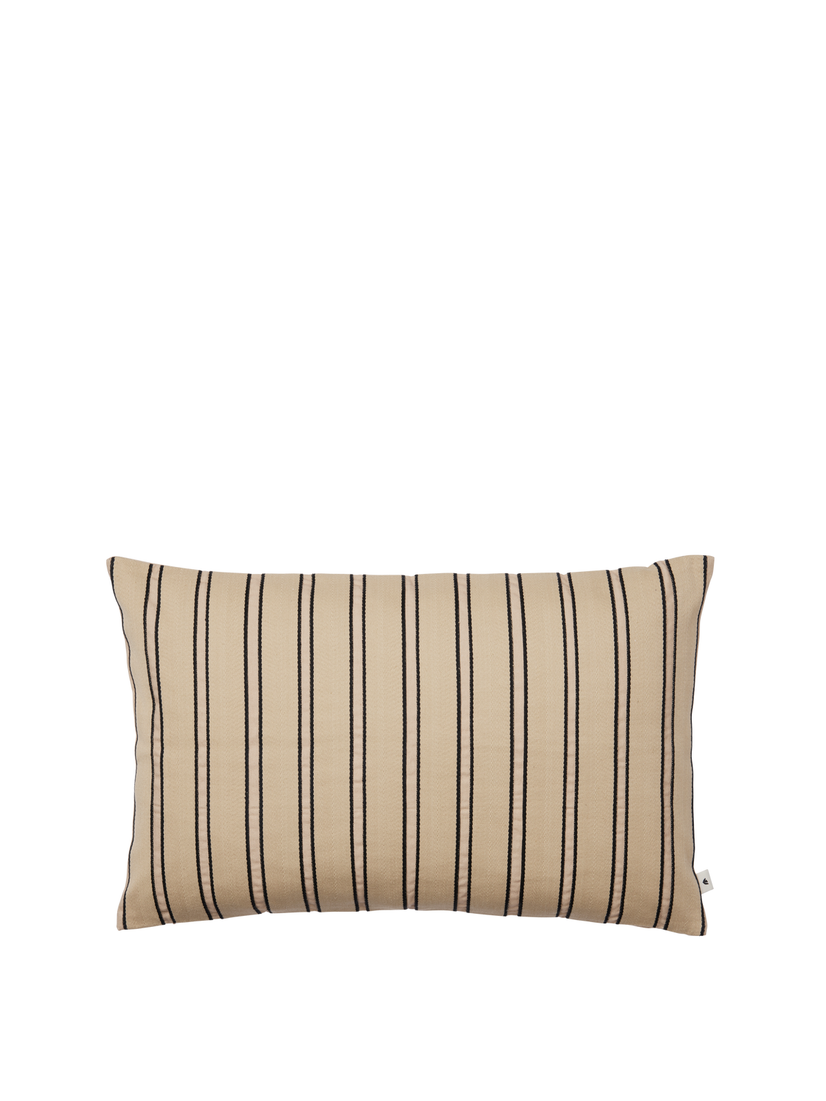 Ferm Living Twill Kissen - Rectangular - Cashmere/Black
