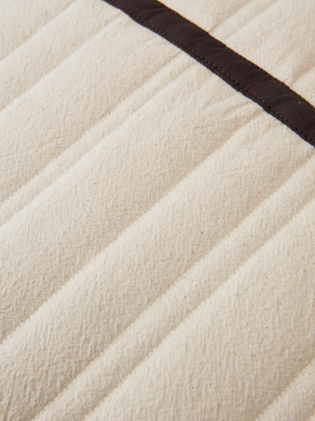 Ferm Living Vari gesteppt Kissen - Rectangular - Natural/Dark
