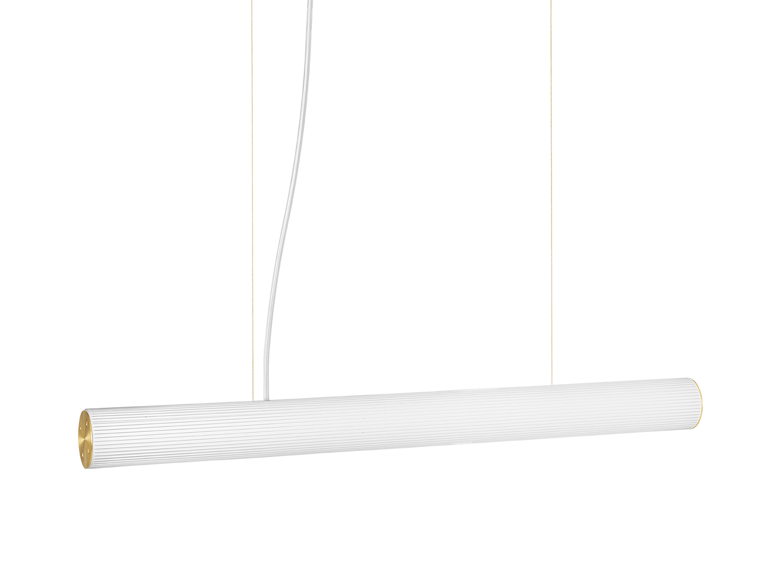 Ferm Living Vuelta Pendant II 100 - White/Brass