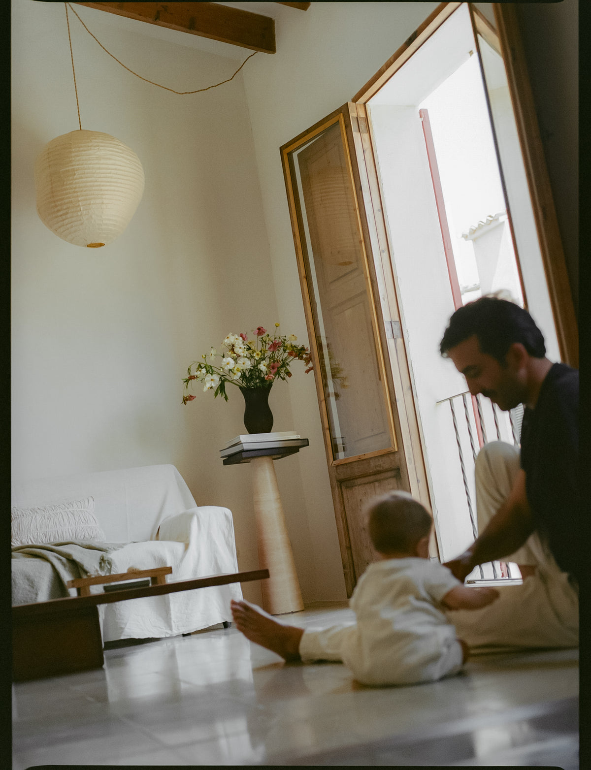 Ferm Living Kurbis paralume 60 - Naturale