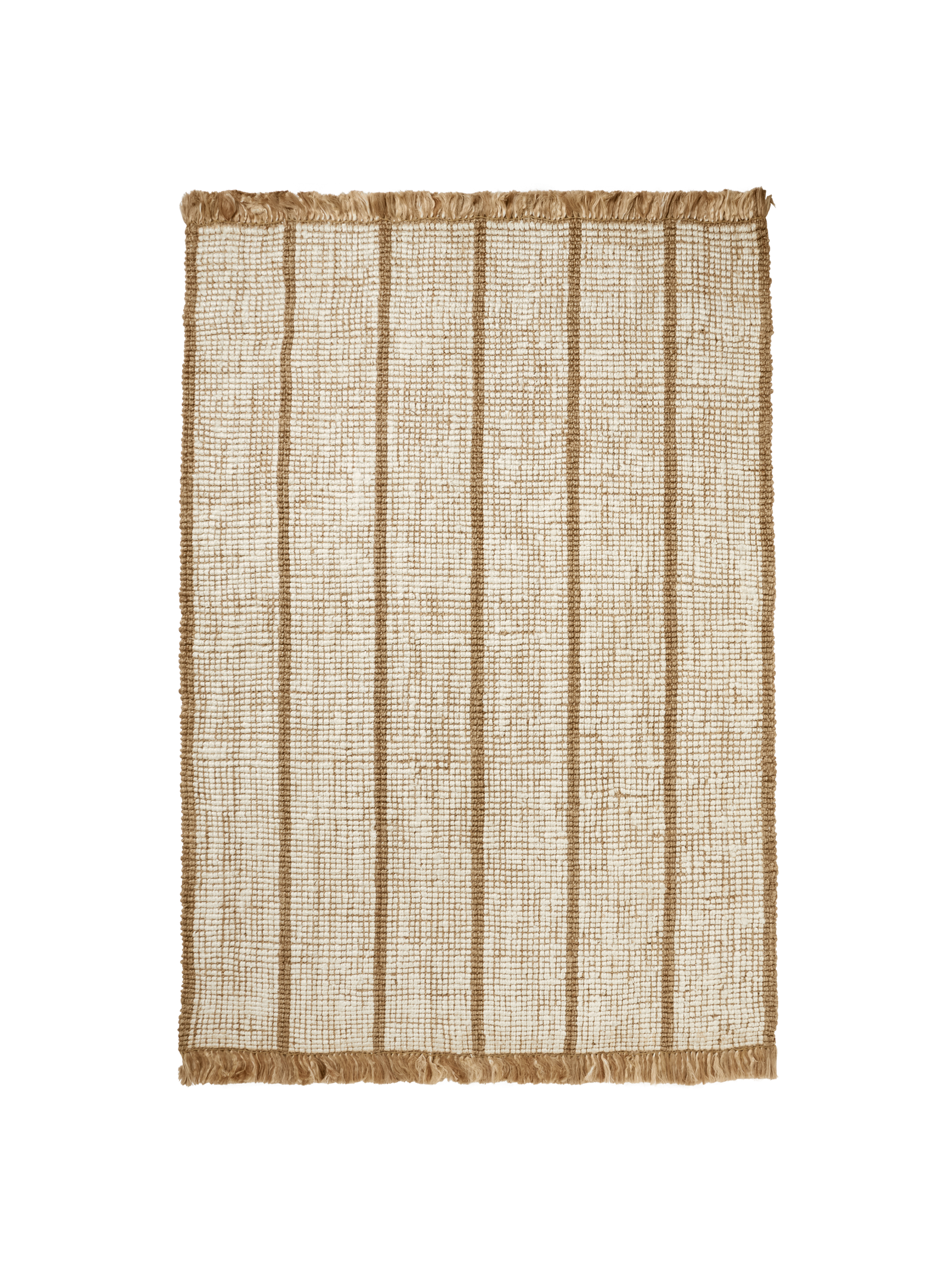 Ferm Living Athens Stripes Teppich - 170 x 240 - Natural/Off-white