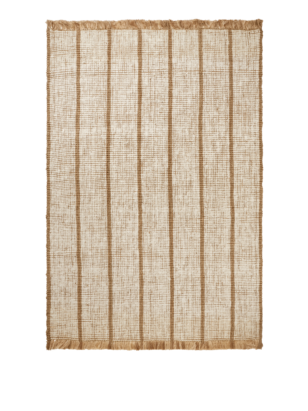 Ferm Living Athens Stripes Teppich - 200 x 300 - Natural/Off-white