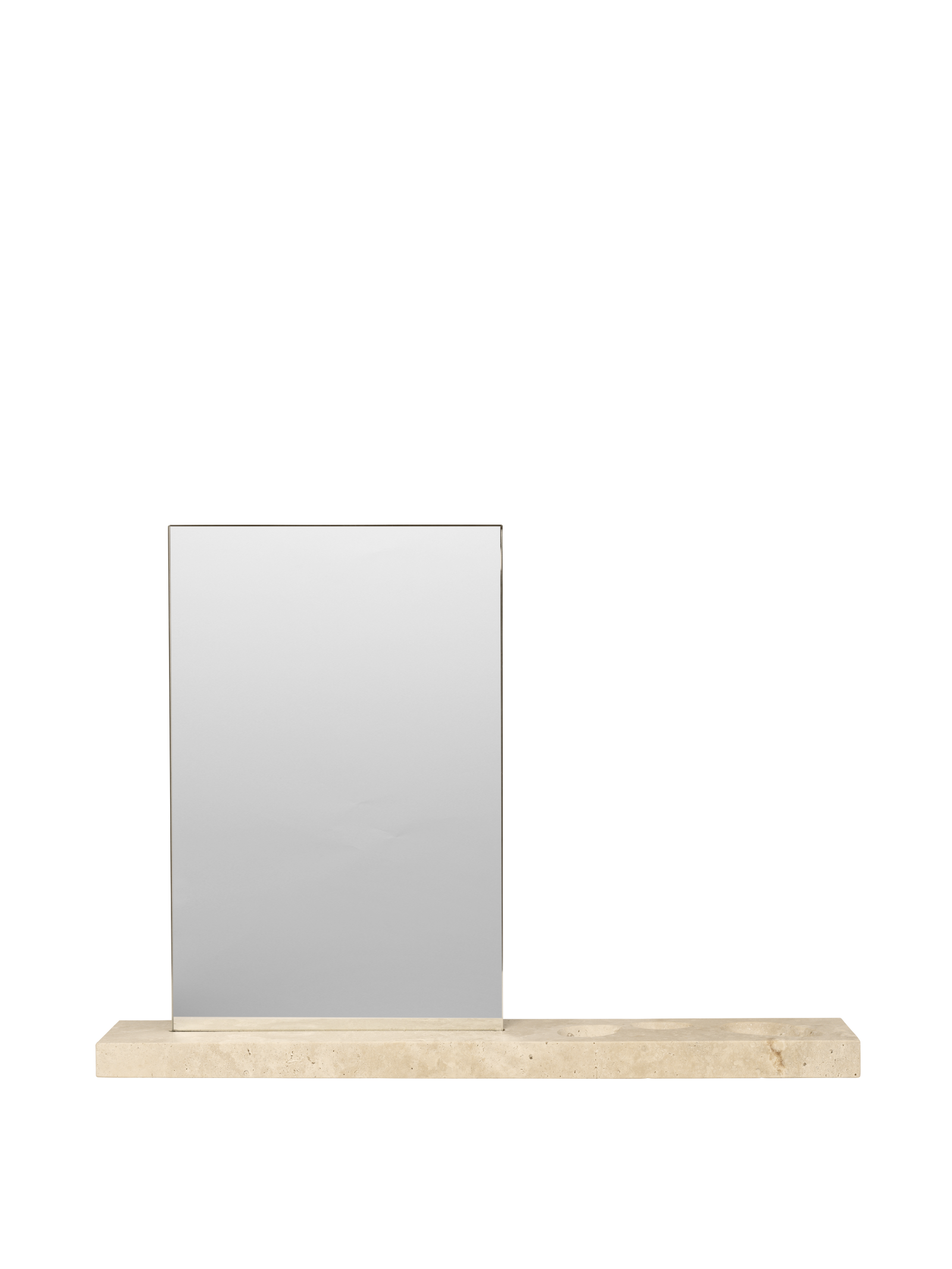 Ferm Living Caseta Specchio da tavolo - Travertino