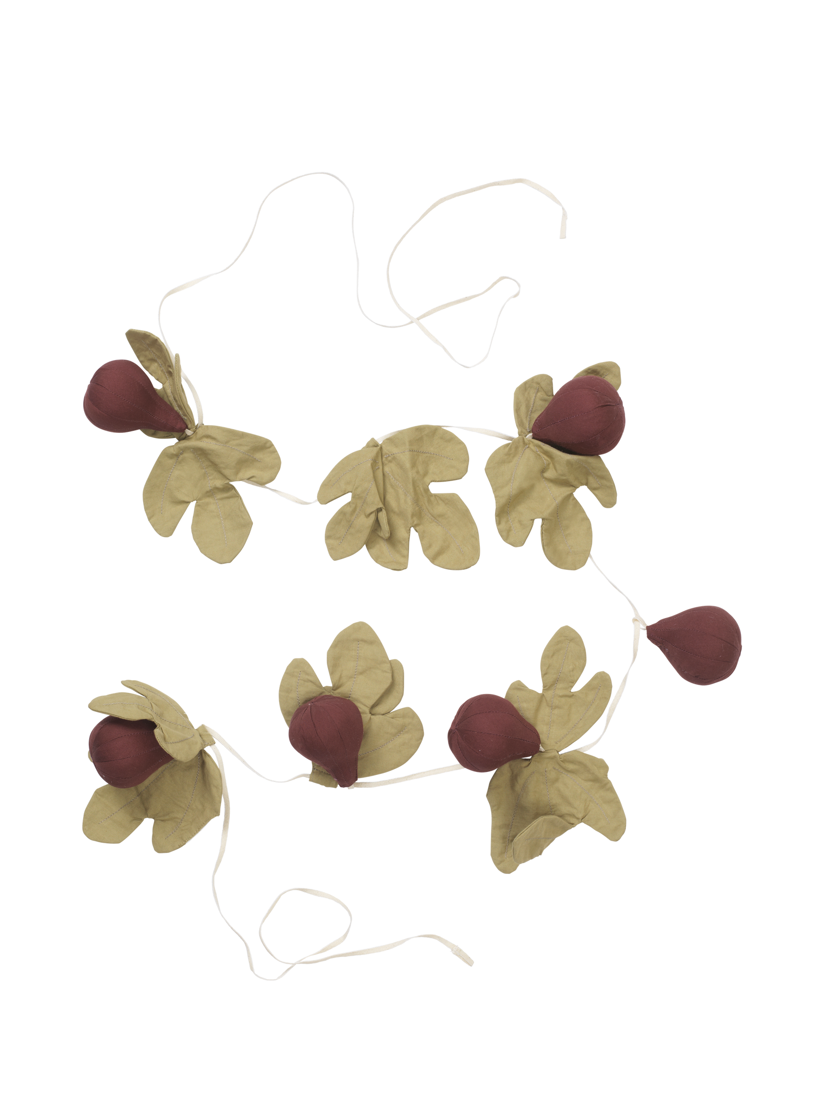 Ferm Living Figs Girlande - Mauve/Green