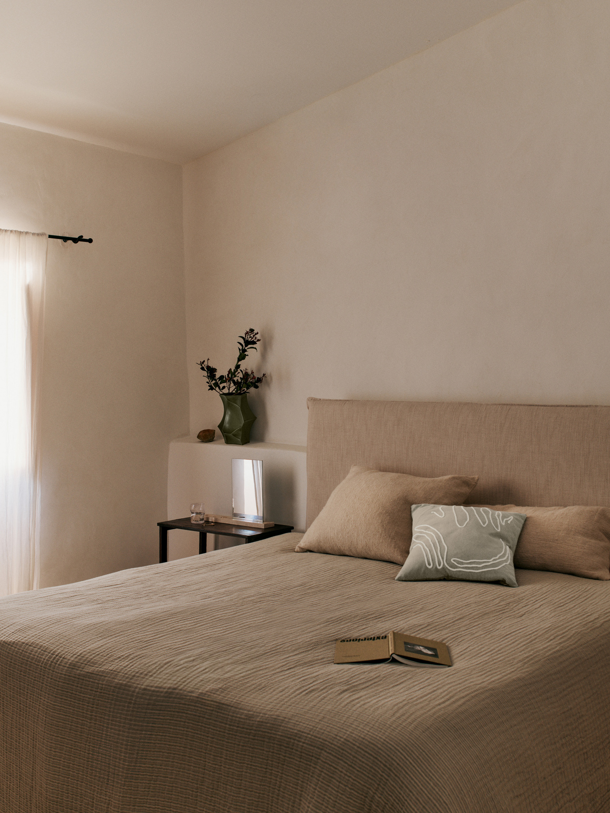 Ferm Living Fino Couvre-lit - Tea Green/Sand