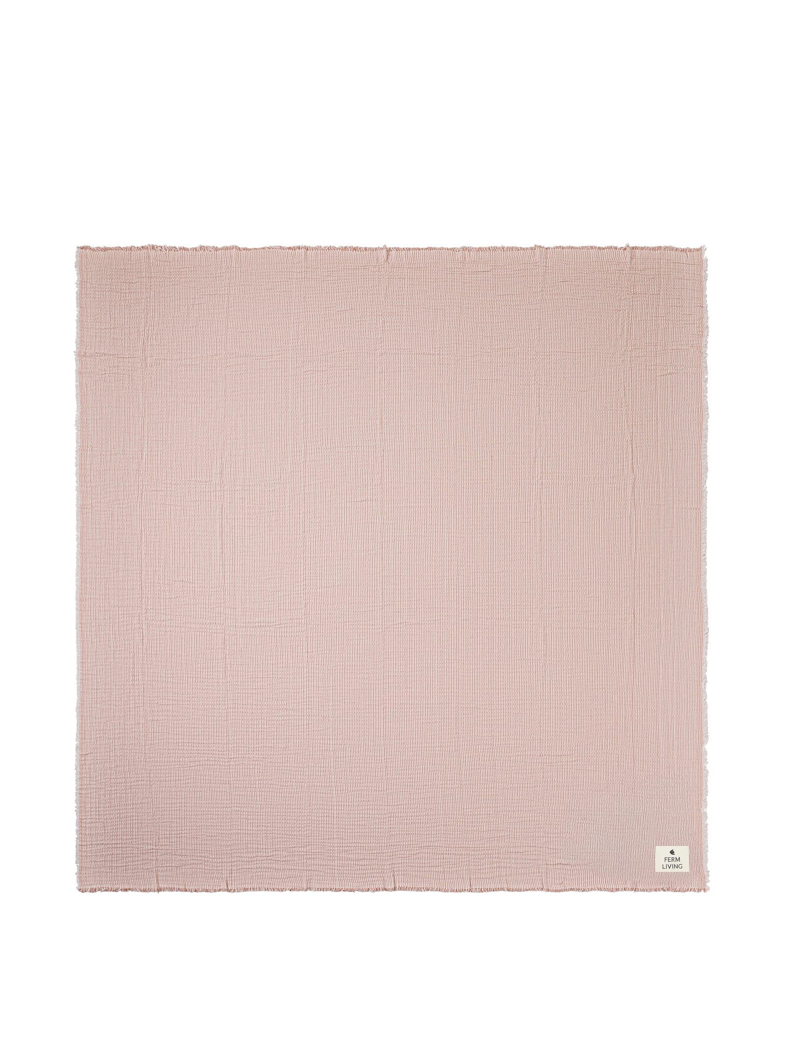 Ferm Living Fino Tagesdecke - Terracotta/Off-white