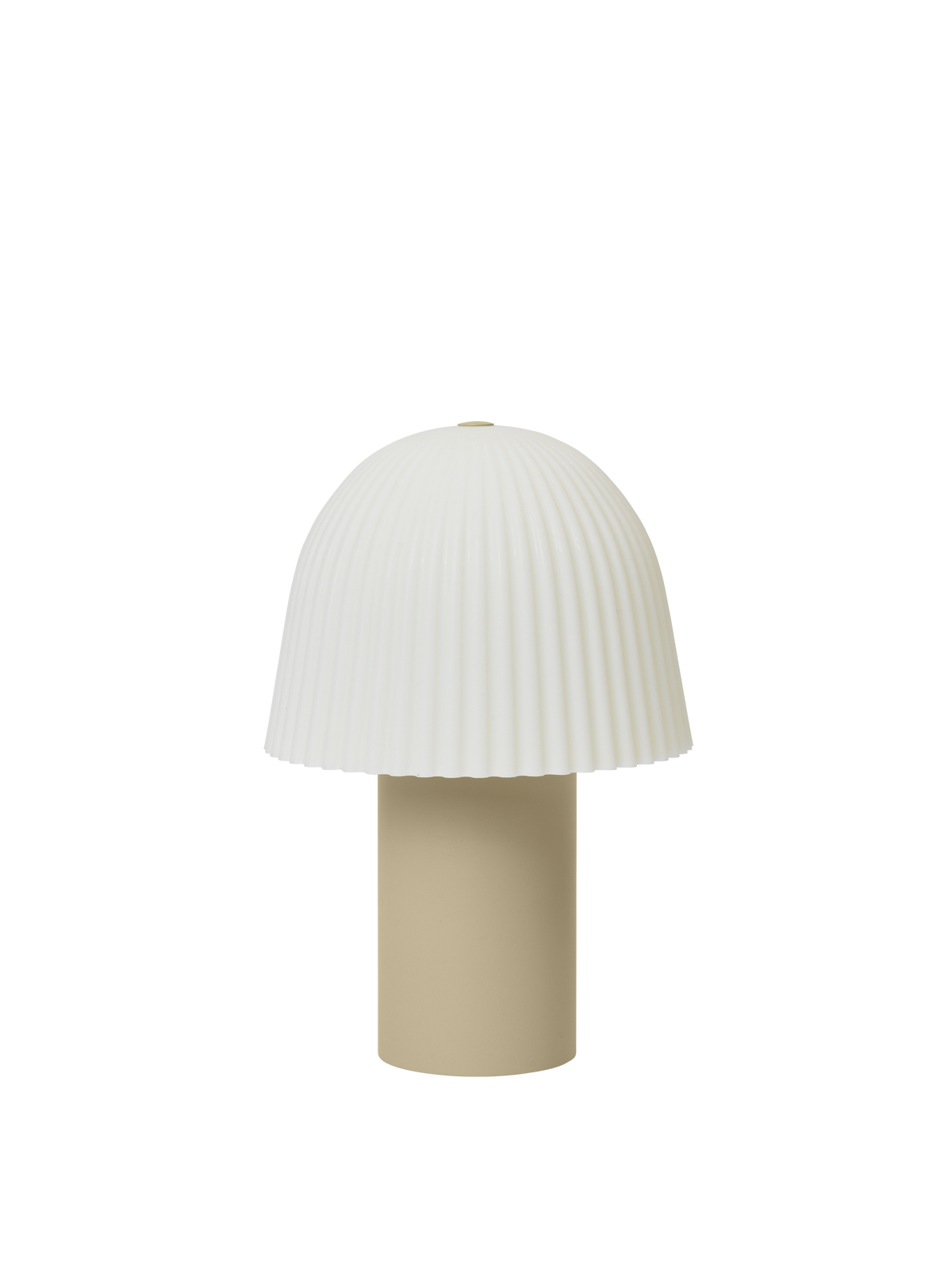 Ferm Living Frill - Lampada portatile - Cashmere/Bianco