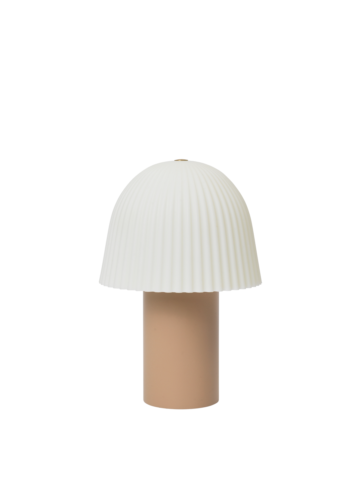 Ferm Living Frill Lampada portatile - Rosa/bianco