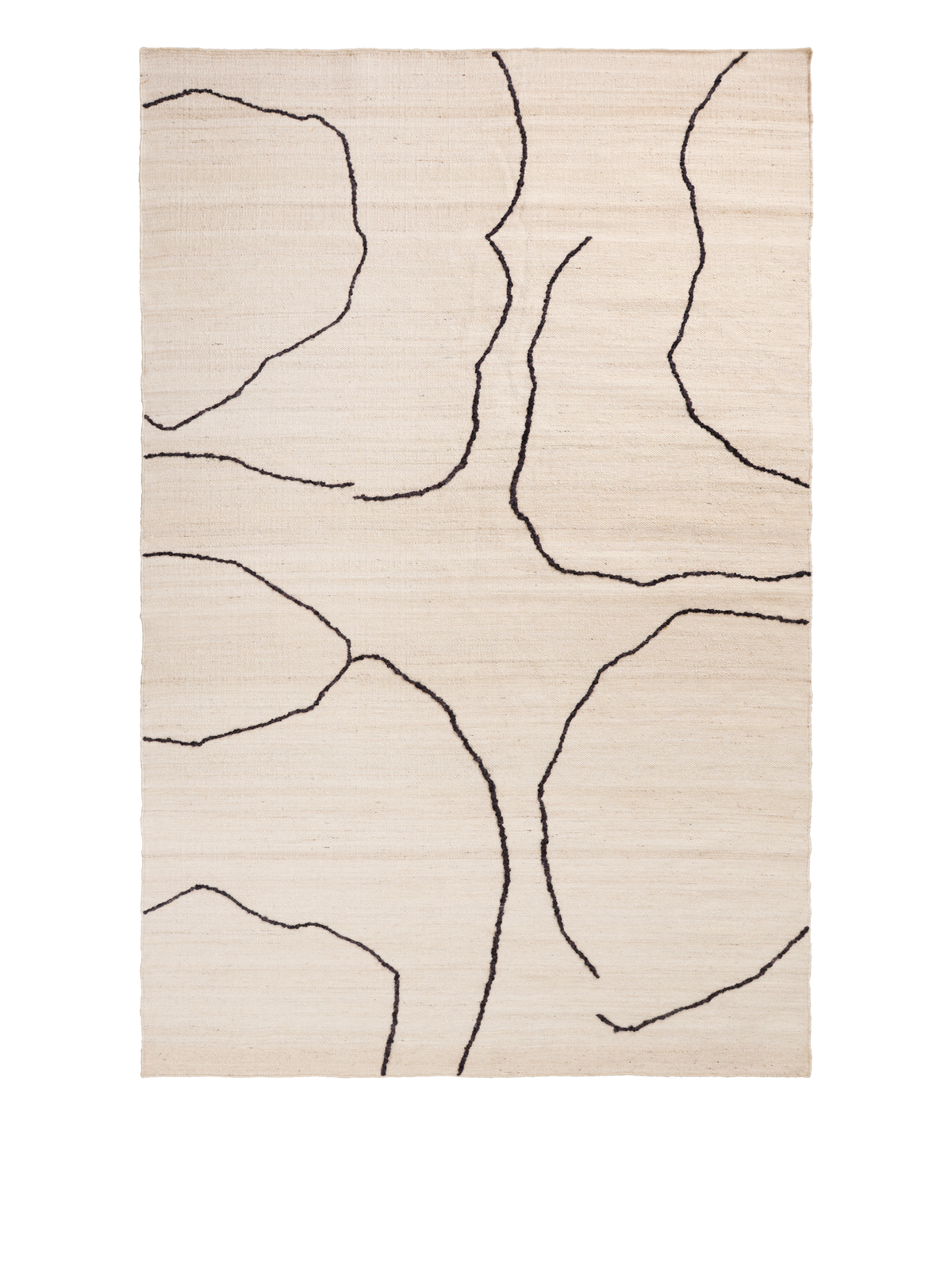 Ferm Living Gesso Jute Teppich - 200 x 300 - Off-white/Dark fig