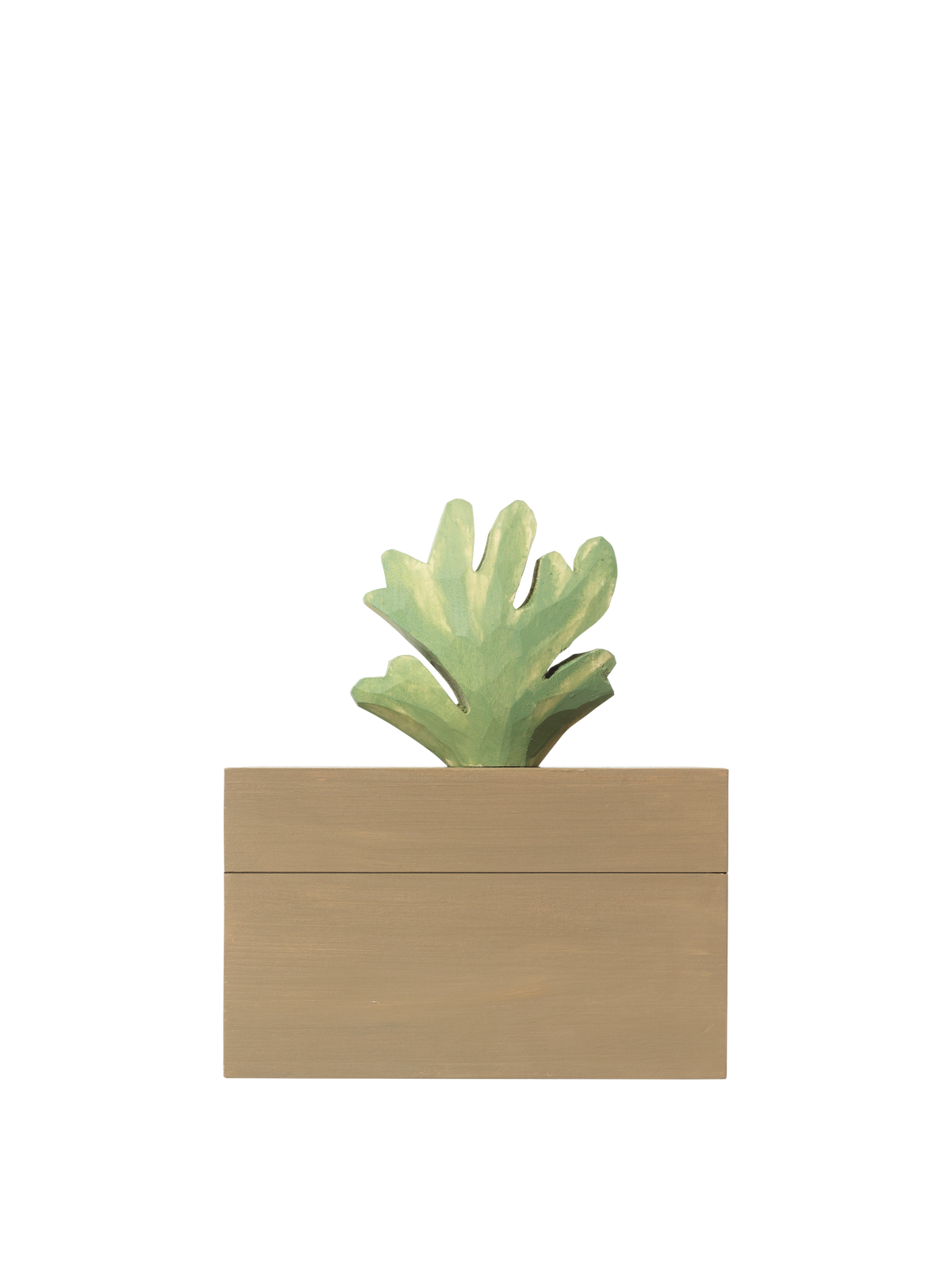 Ferm Living Harbour Box - Coral - Mistletoe/Tan