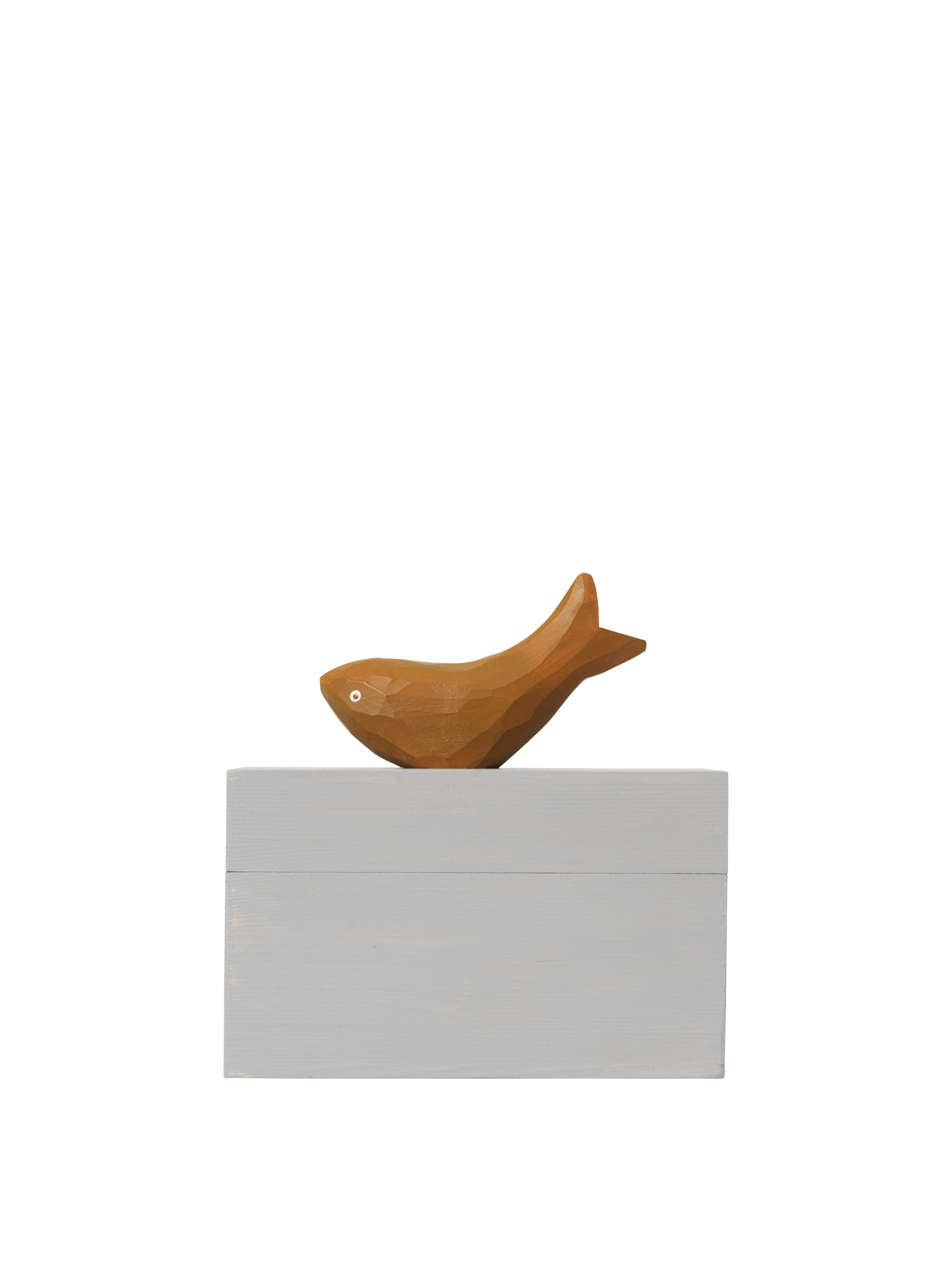 Ferm Living Harbour Box - Fish - Mist Blue/Aged Gold