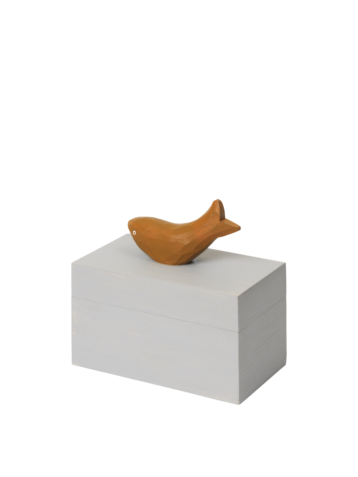 Ferm Living Harbour Box - Pesce - Blu nebbia/oro antico