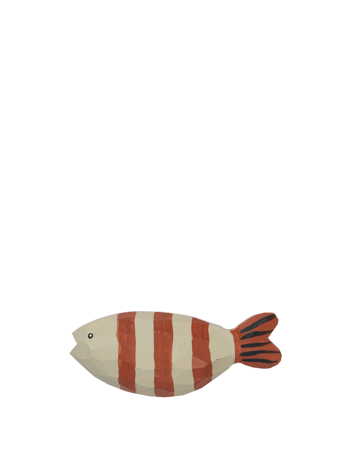 Ferm Living Harbour Crochet - Fish Stripe - Baked Clay/Light Cele