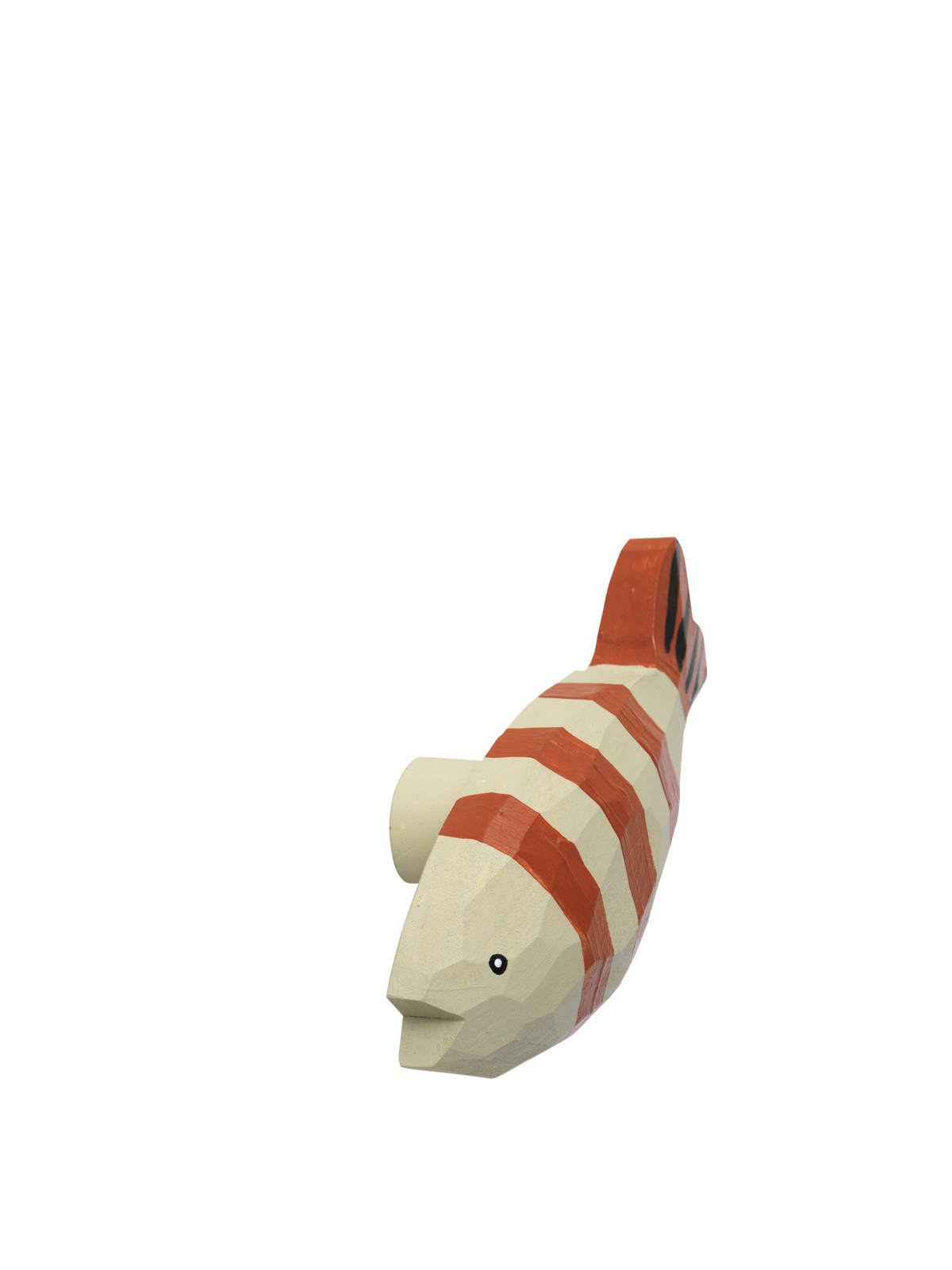 Ferm Living Harbour Crochet - Fish Stripe - Baked Clay/Light Cele