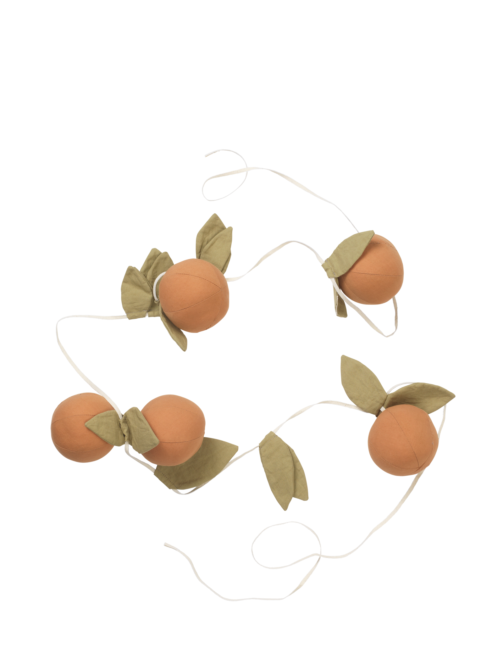 Ferm Living Oranges Girlande - Orange/Green