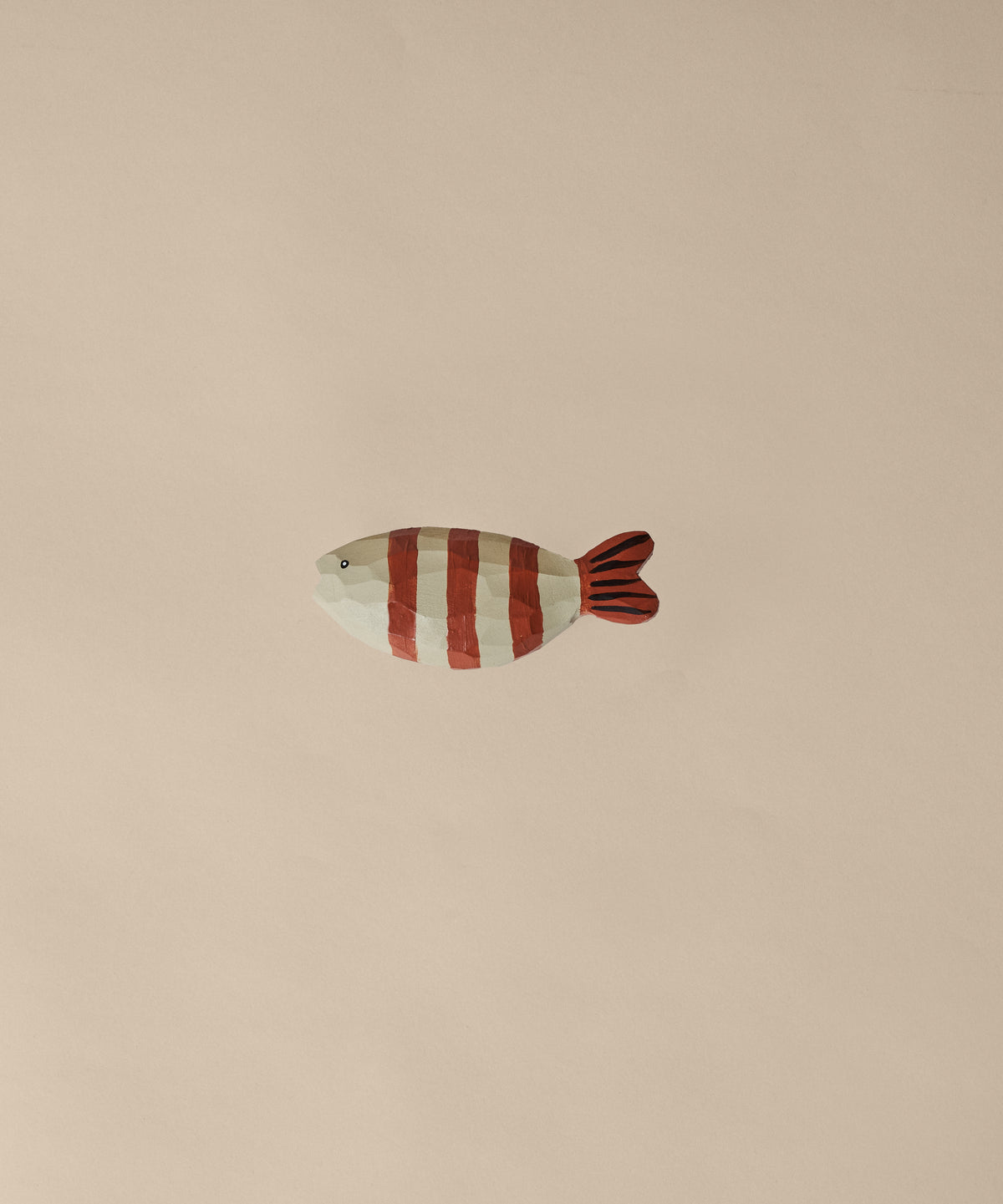 Ferm Living Harbour Crochet - Fish Stripe - Baked Clay/Light Cele