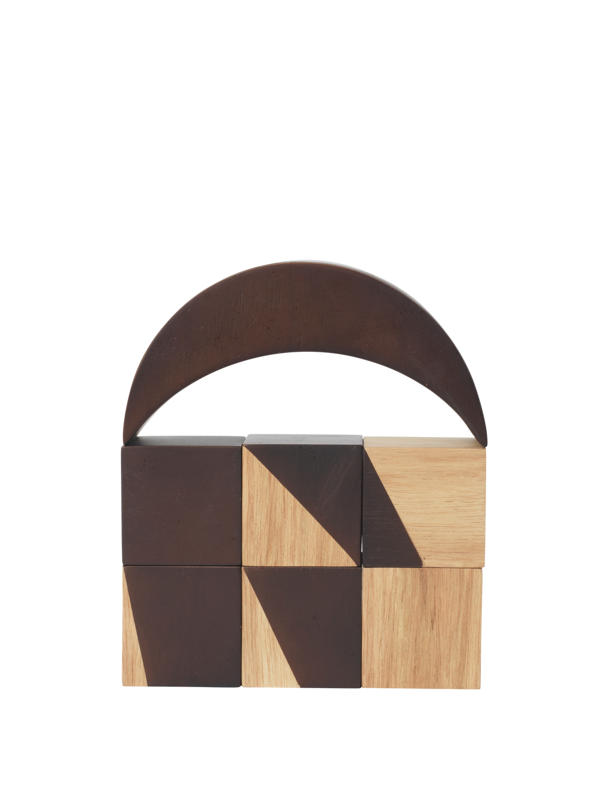 Ferm Living Phase Building Blocks - Naturale/scuro macchiato