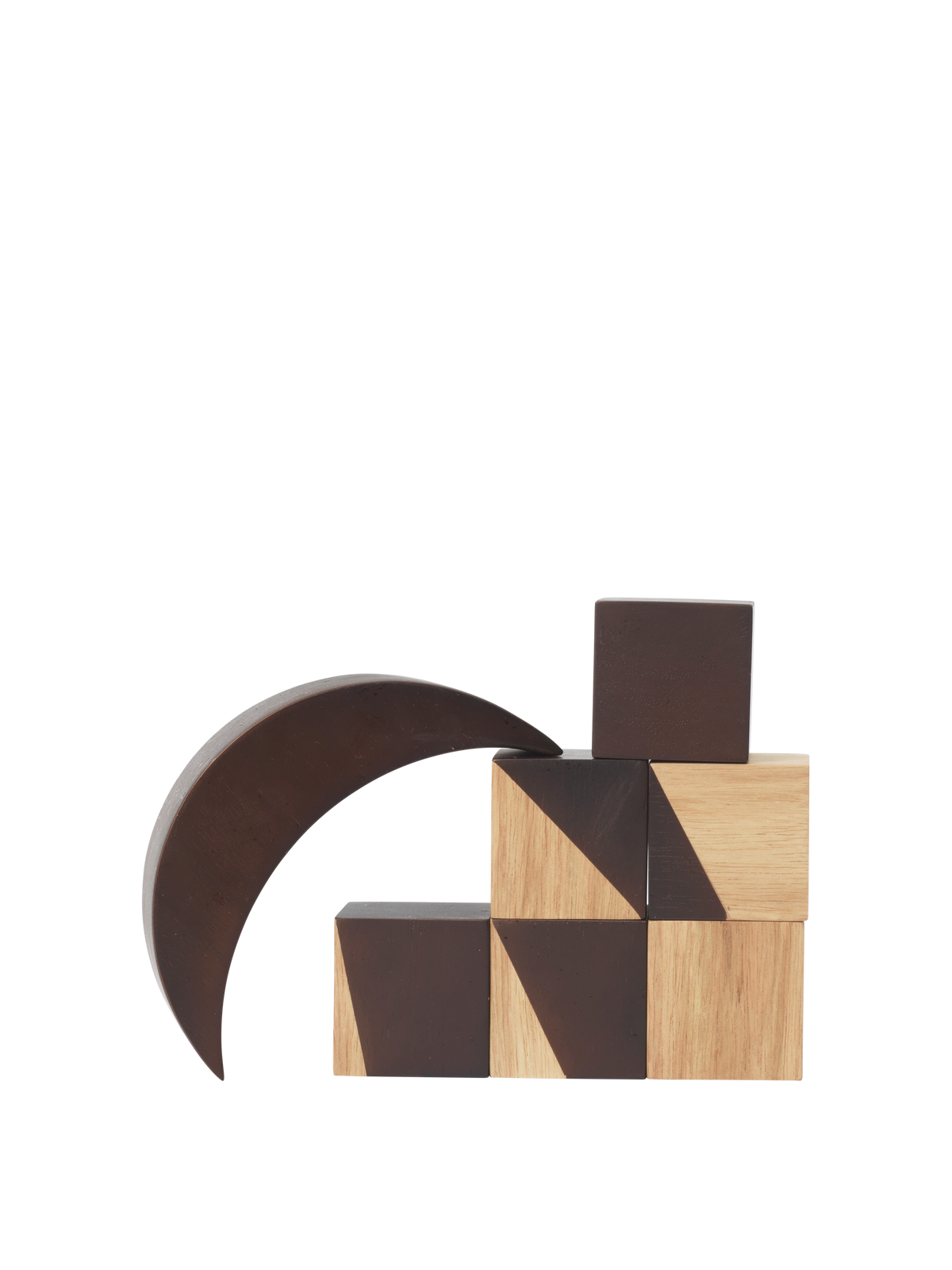 Ferm Living Phase Building Blocks - Naturale/scuro macchiato
