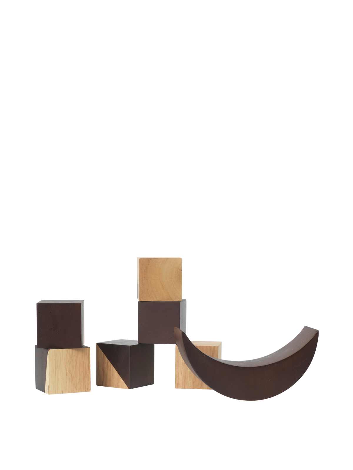 Ferm Living Phase Building Blocks - Naturale/scuro macchiato