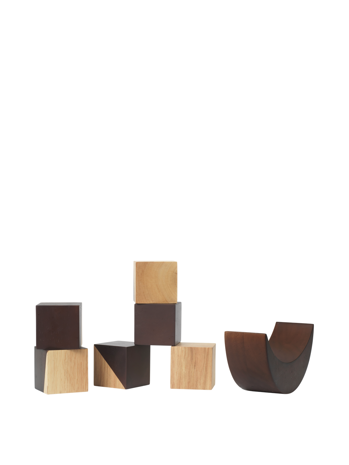 Ferm Living Phase Building Blocks - Naturale/scuro macchiato