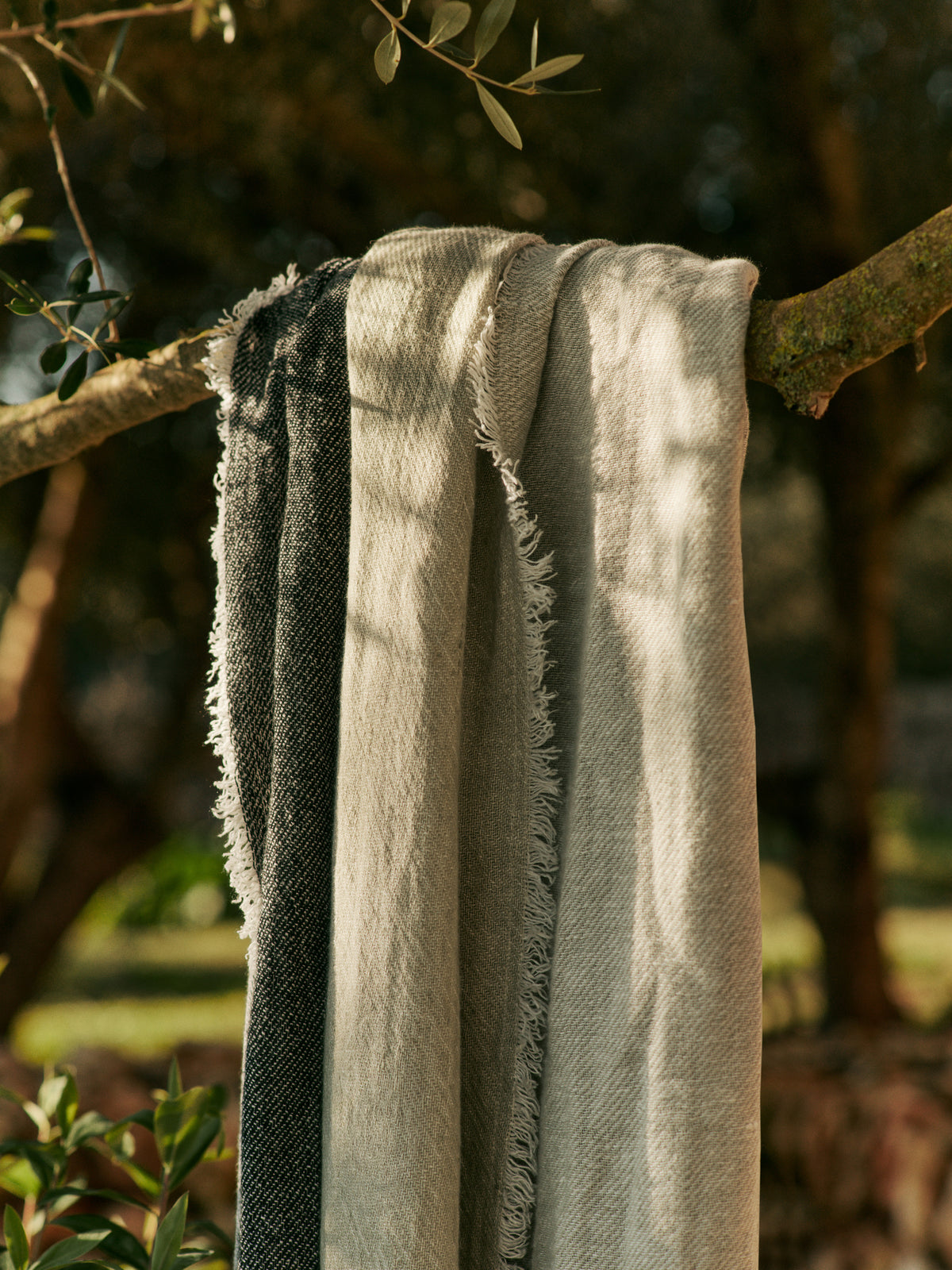 Ferm Living Pila - Lino - Nero/Verde Olmo