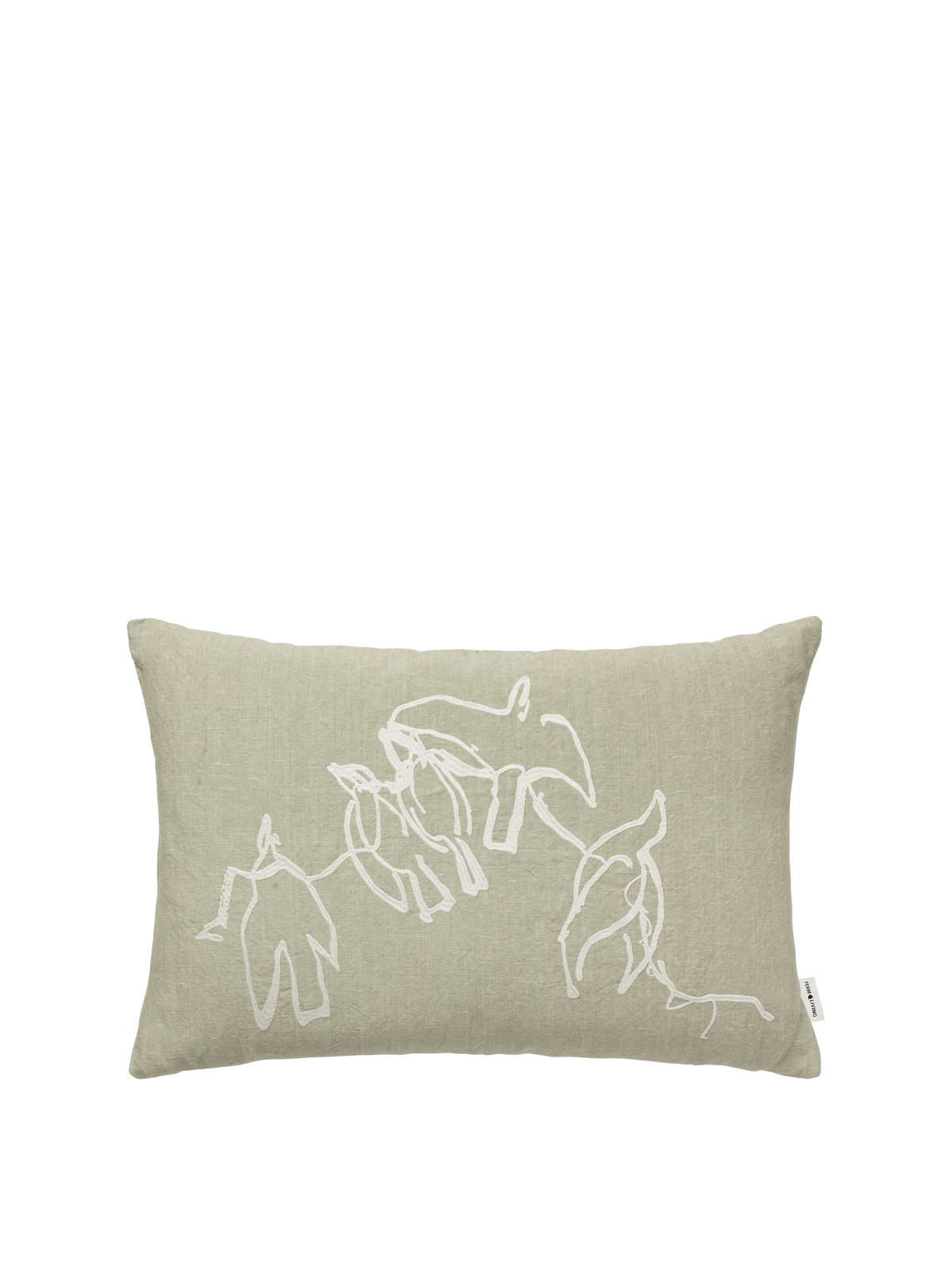 Ferm Living Vuelo Coussin - Elm Green