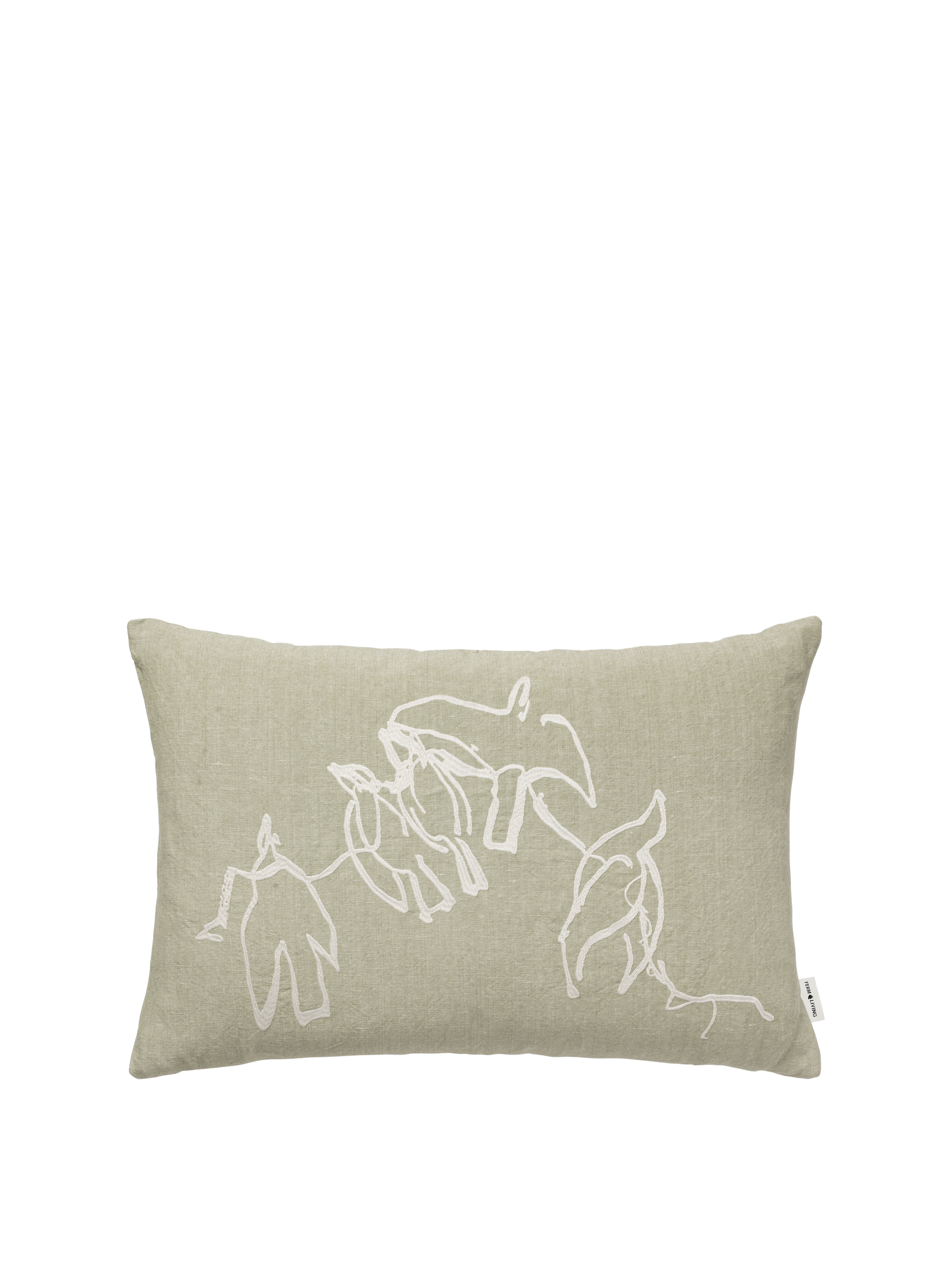 Ferm Living Cuscino Vuelo - Verde olmo