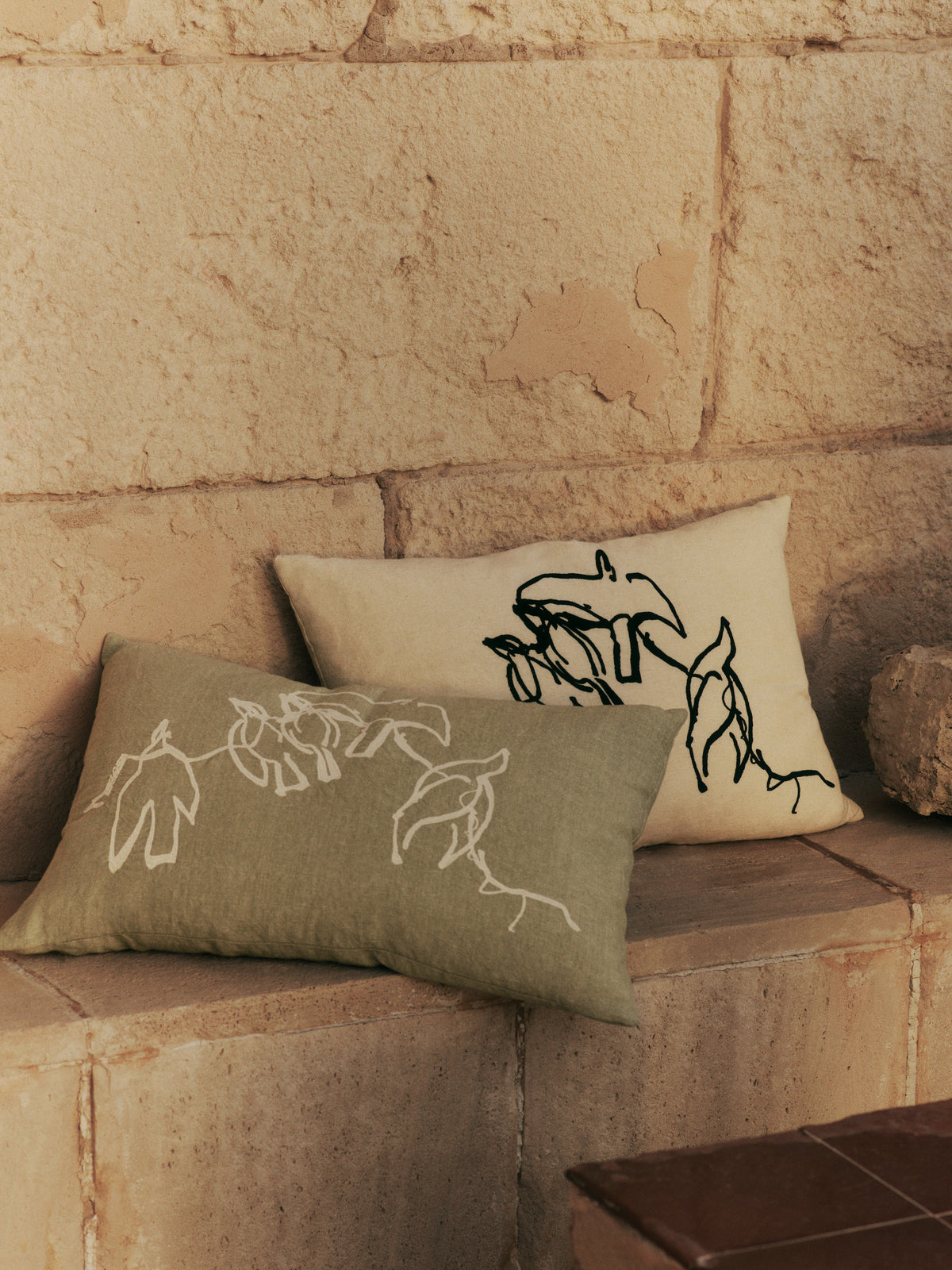 Ferm Living Vuelo Couverture de coussin - Natural