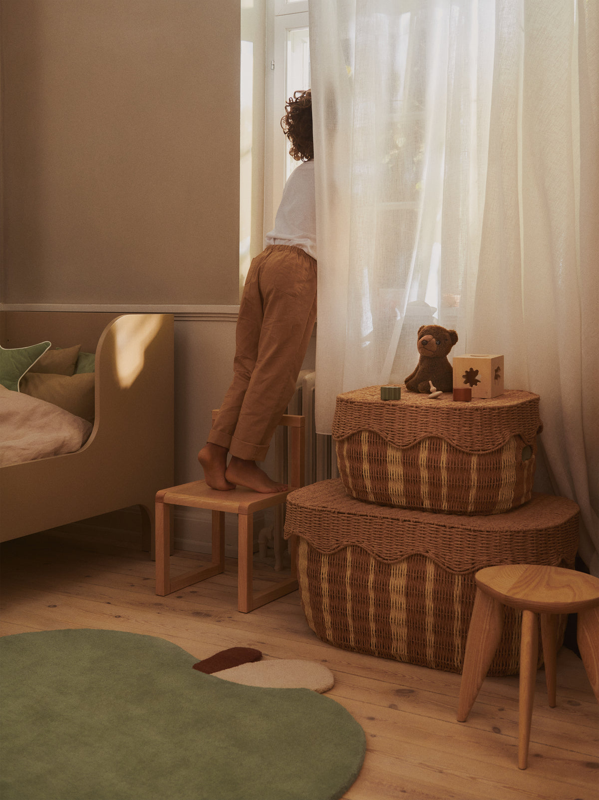Tapis tufté Apple Ferm Living - Tea Green