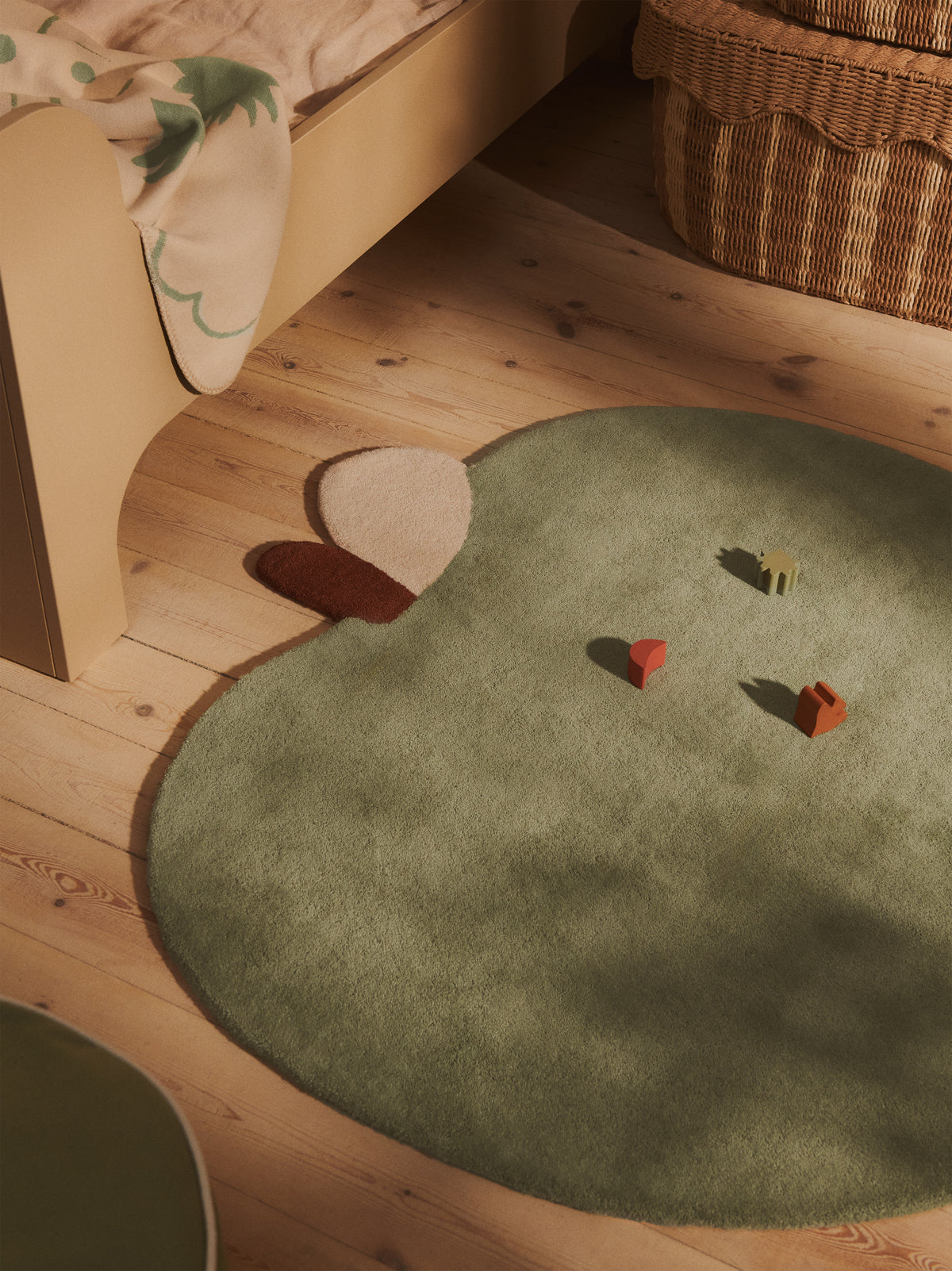 Tapis tufté Apple Ferm Living - Tea Green