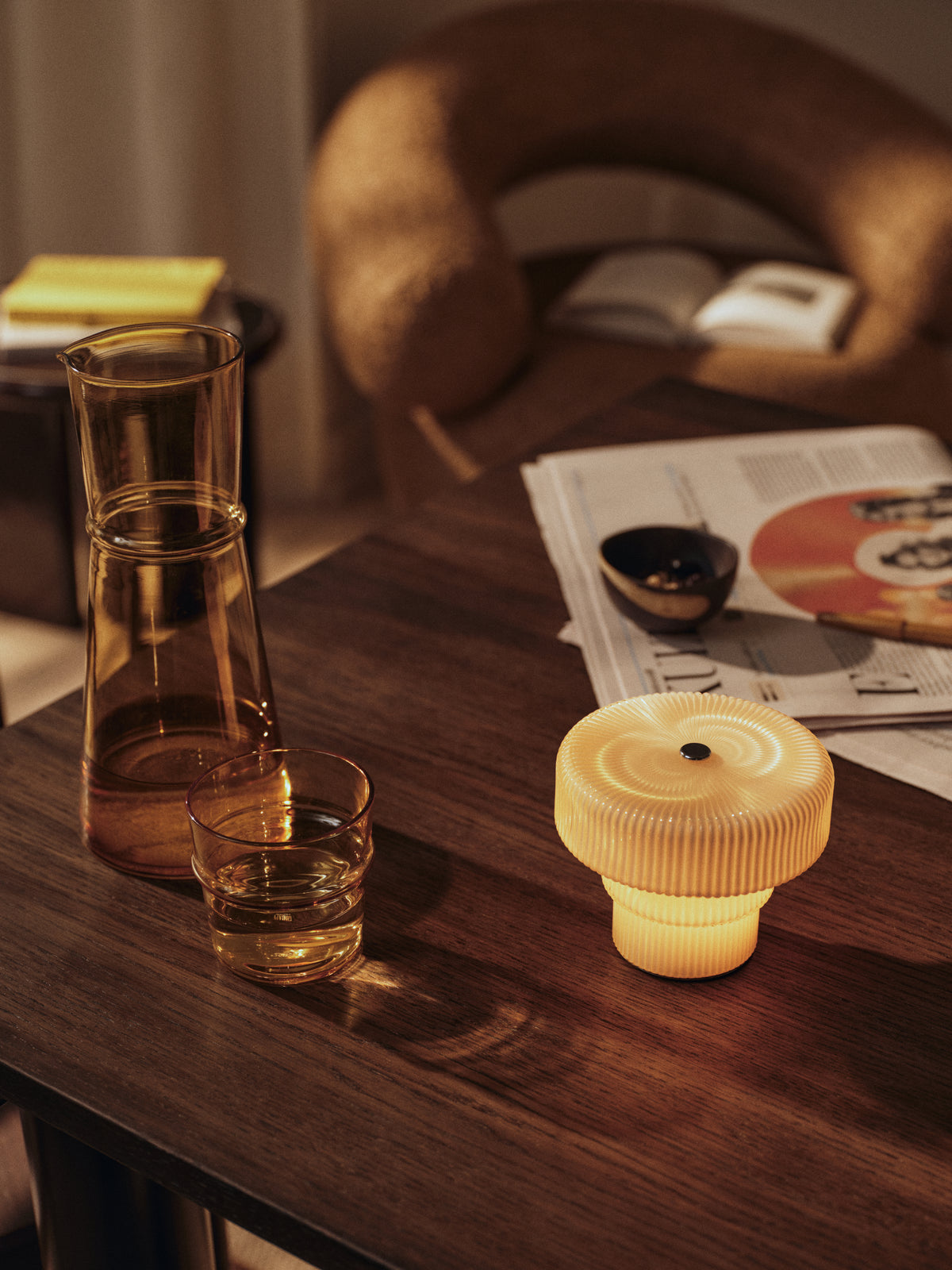 Ferm Living Ripple Lampe Portable - H10 - Oat