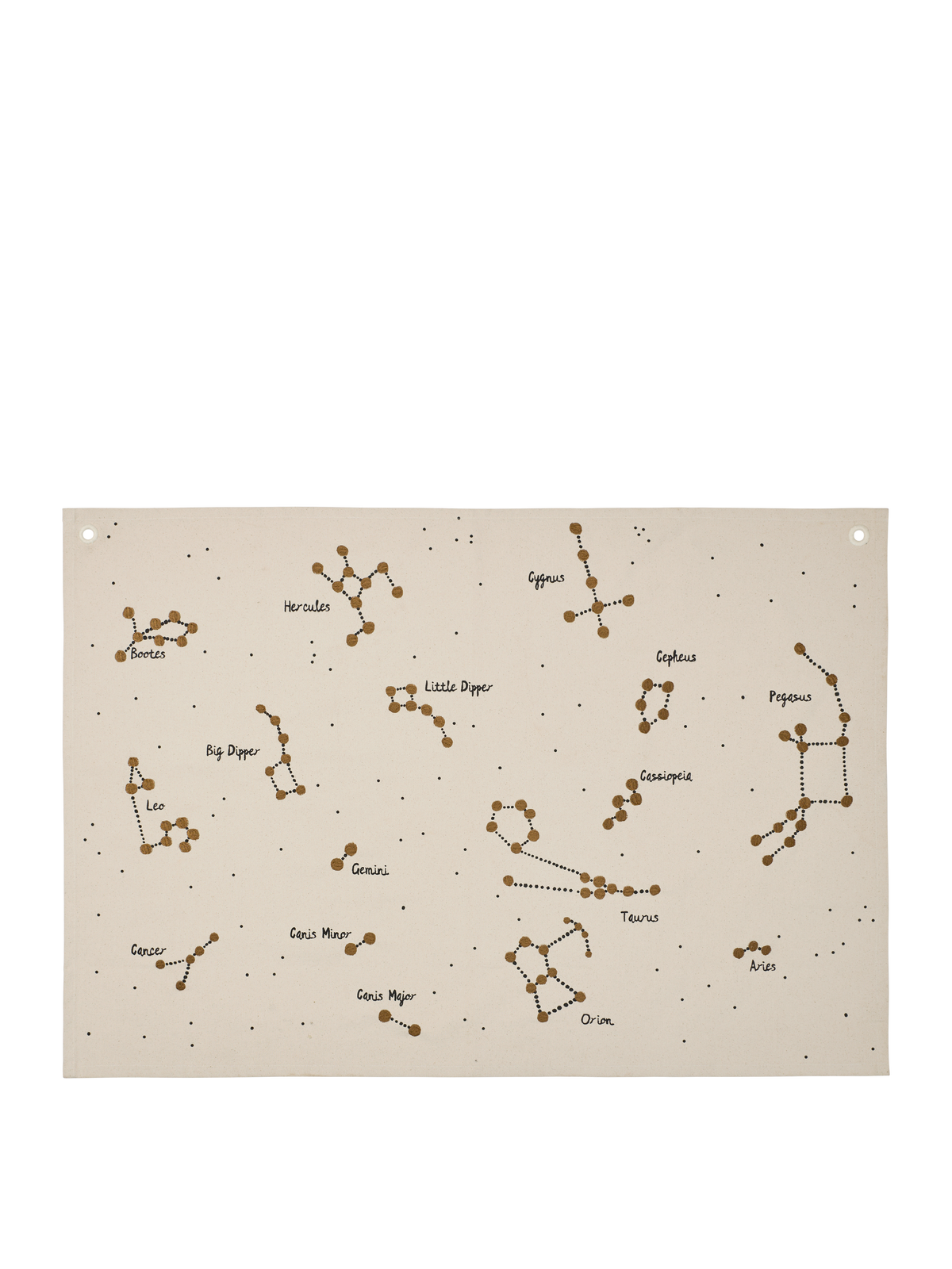 Ferm Living Constellation textile card - Undyed